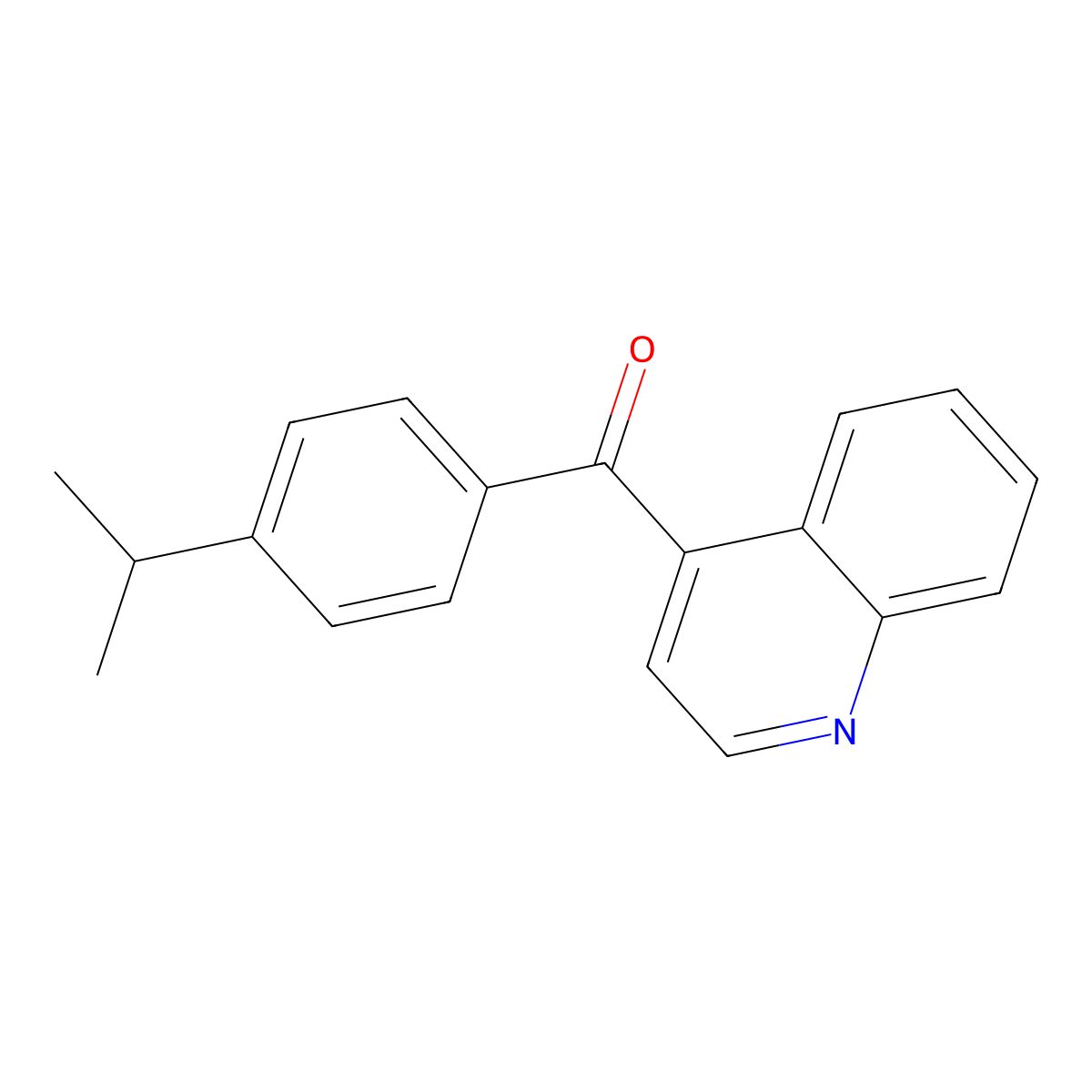 4-(4-Isopropylbenzoyl)quinoline molecular structure, CAS 1706462-32-9