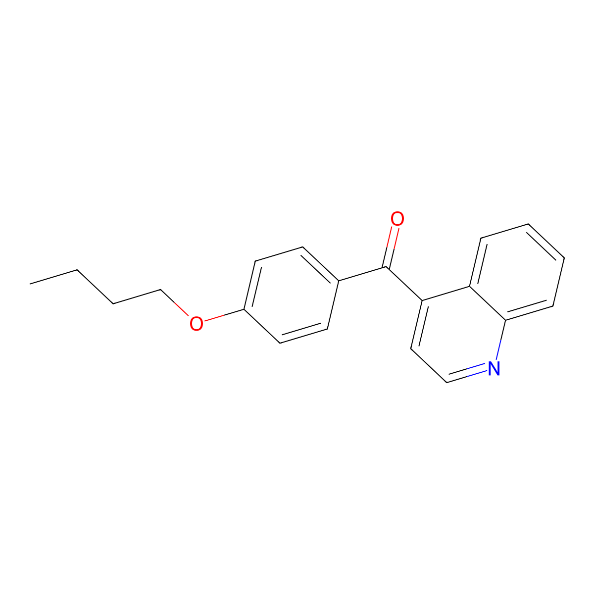 4-(4-Butoxybenzoyl)quinoline molecular structure, CAS 1706462-36-3