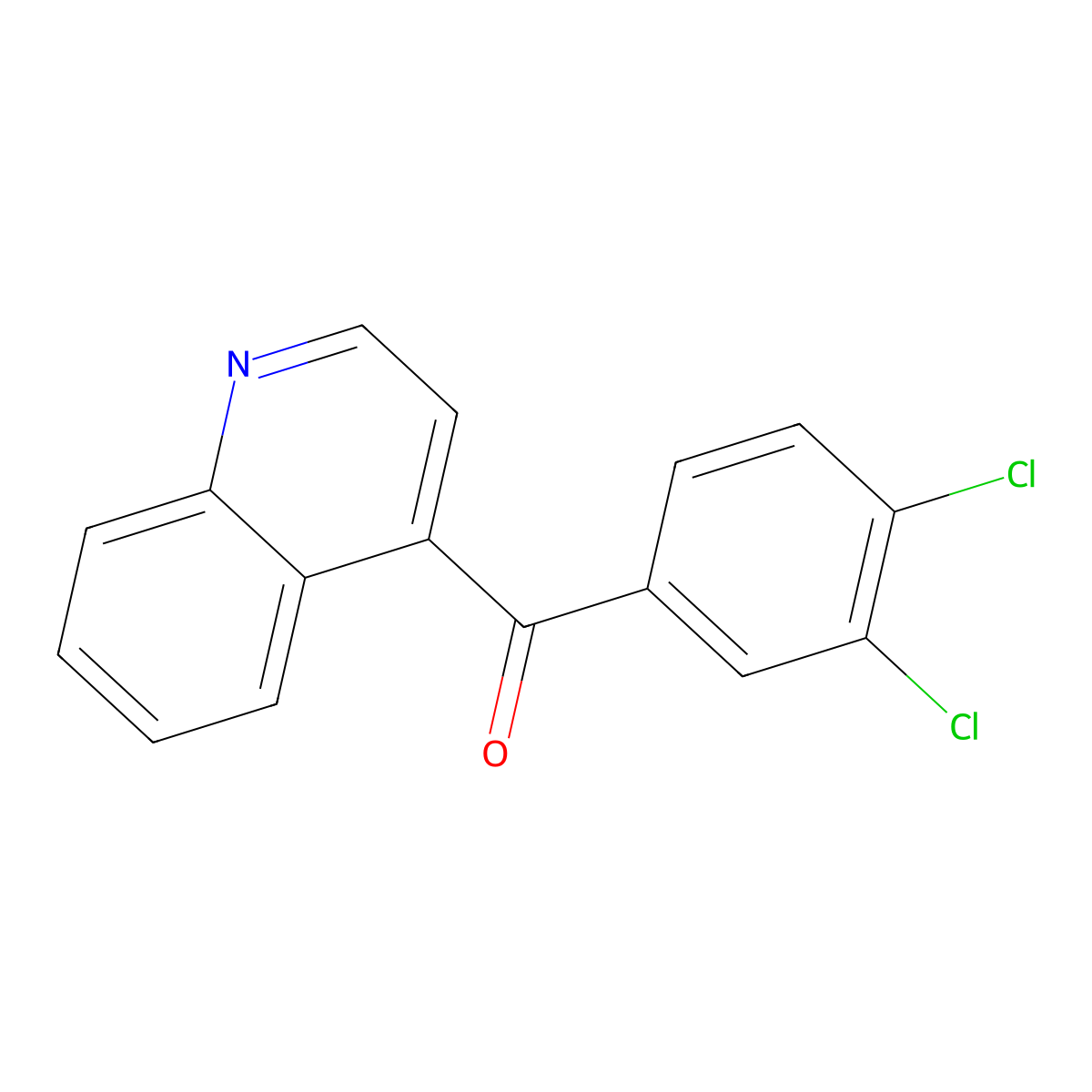 4-(3,4-Dichlorobenzoyl)quinoline molecular structure, CAS 1706462-39-6
