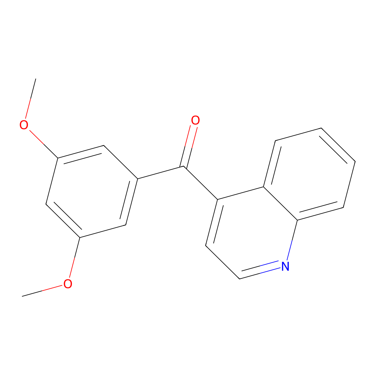 4-(3,5-Dimethoxybenzoyl)quinoline molecular structure, CAS 1706462-40-9