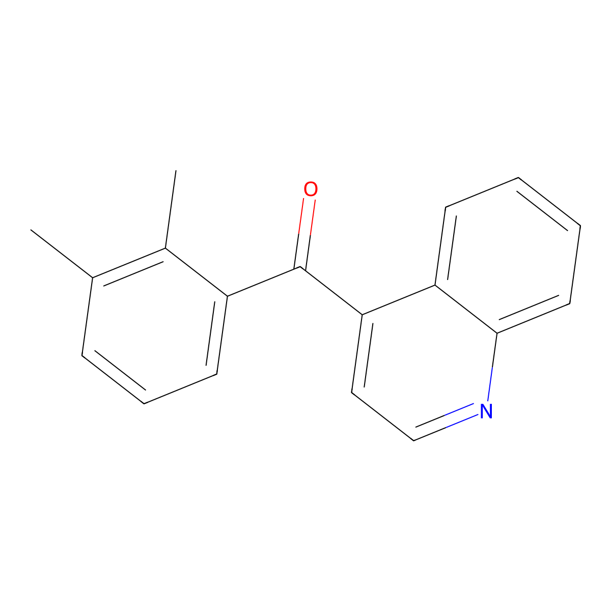 4-(2,3-Dimethylbenzoyl)quinoline molecular structure, CAS 1706462-41-0