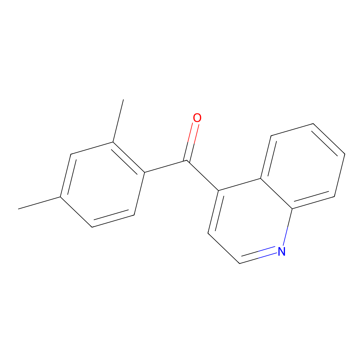4-(2,4-Dimethylbenzoyl)quinoline molecular structure, CAS 1706462-43-2