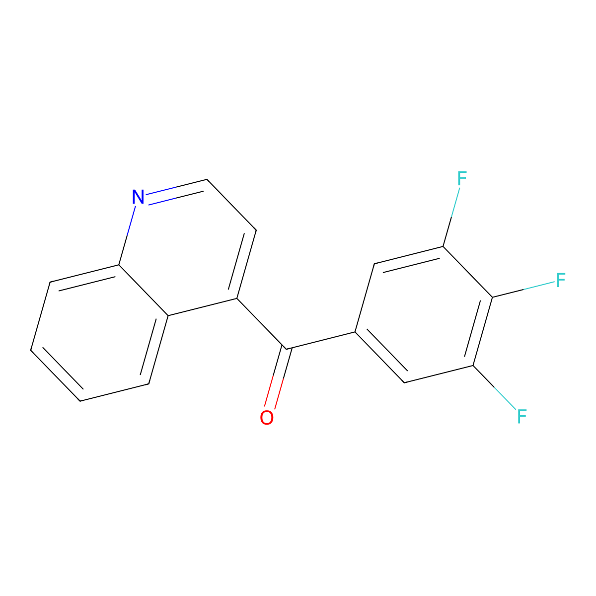 4-(3,4,5-Trifluorobenzoyl)quinoline molecular structure, CAS 1706462-49-8