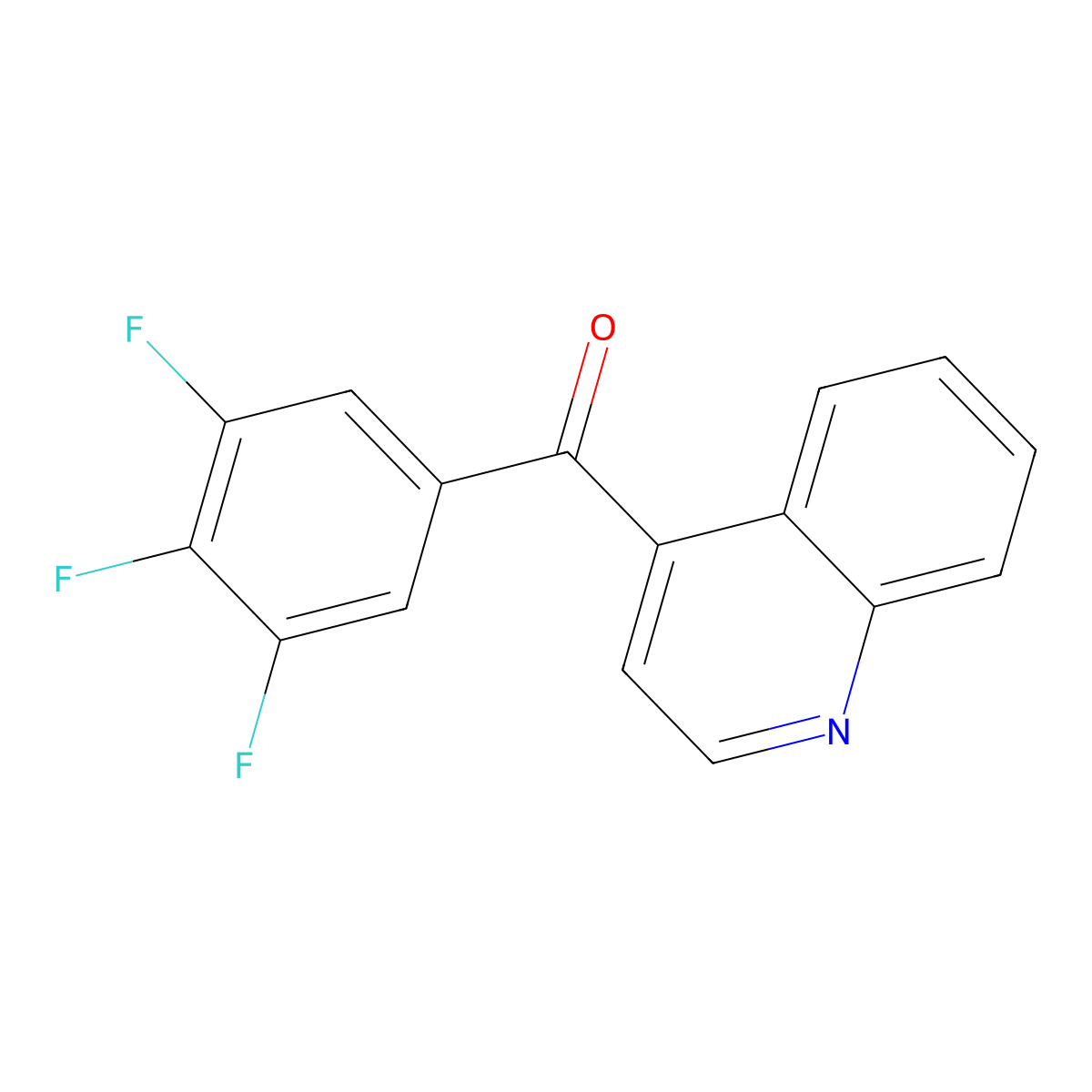 4-(3,4,5-Trifluorobenzoyl)quinoline molecular structure, CAS 1706462-49-8