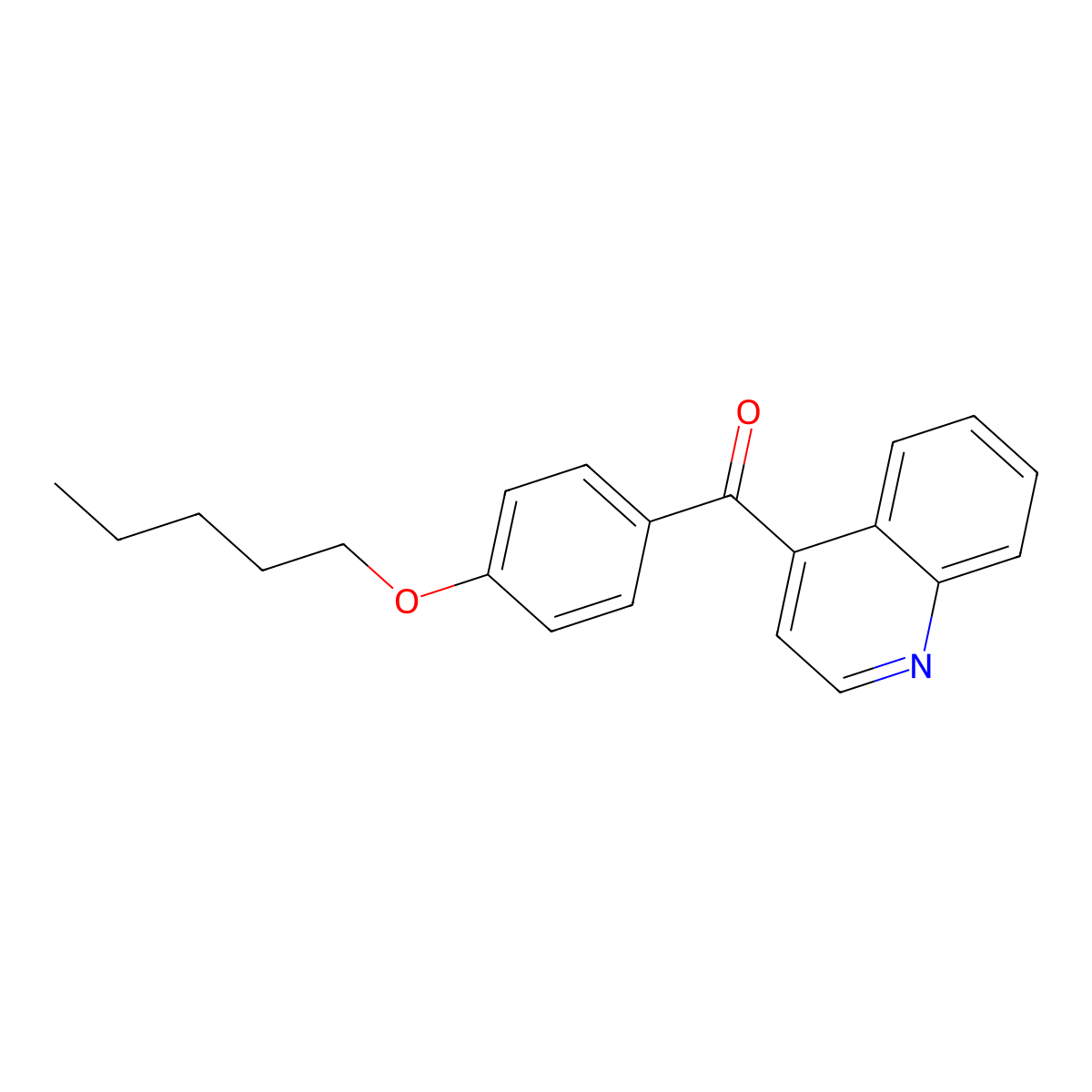 4-(4-Pentyloxybenzoyl)quinoline molecular structure, CAS 1706462-91-0