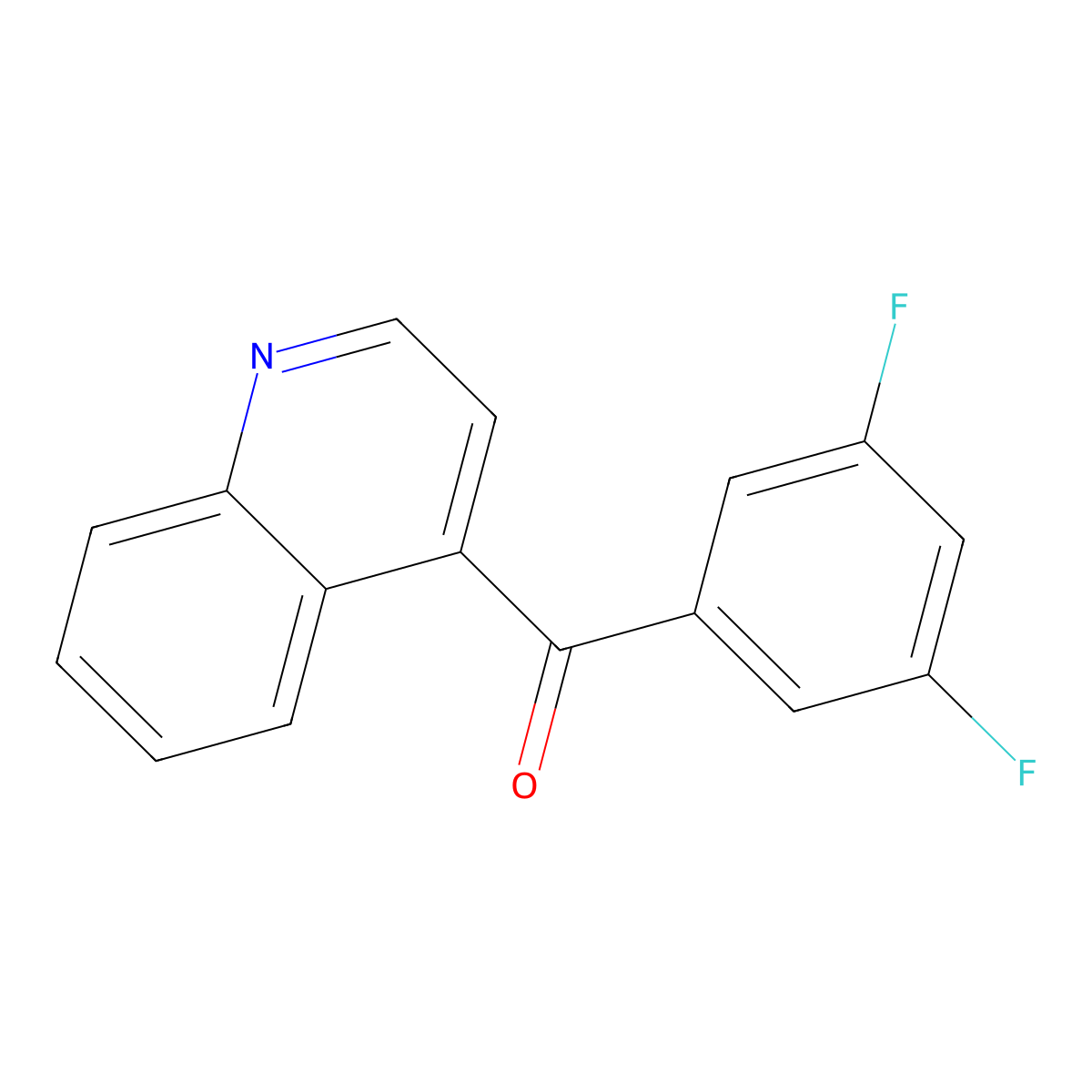 4-(3,5-Difluorobenzoyl)quinoline molecular structure, CAS 1706462-95-4