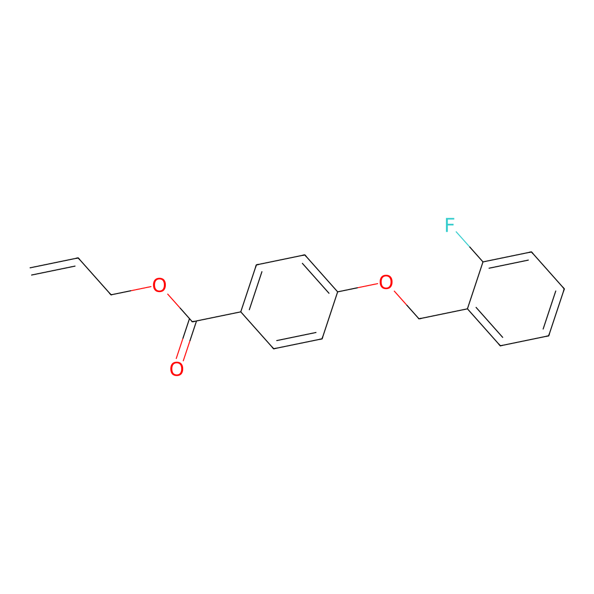 Allyl 4-[(2-fluorobenzyl)oxy]benzoate molecular structure, CAS 1706463-00-4