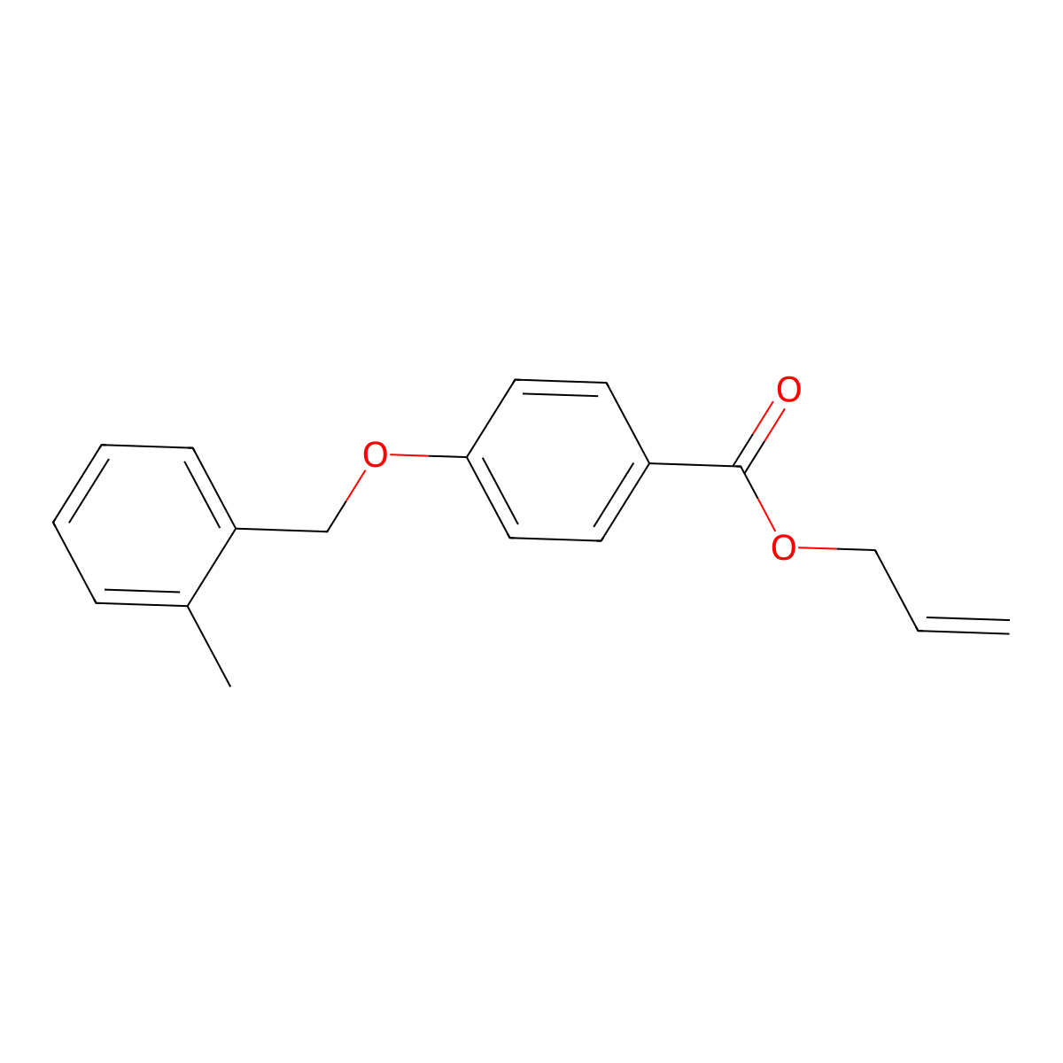 Allyl 4-((2-methylbenzyl)oxy)benzoate molecular structure, CAS 1706463-01-5