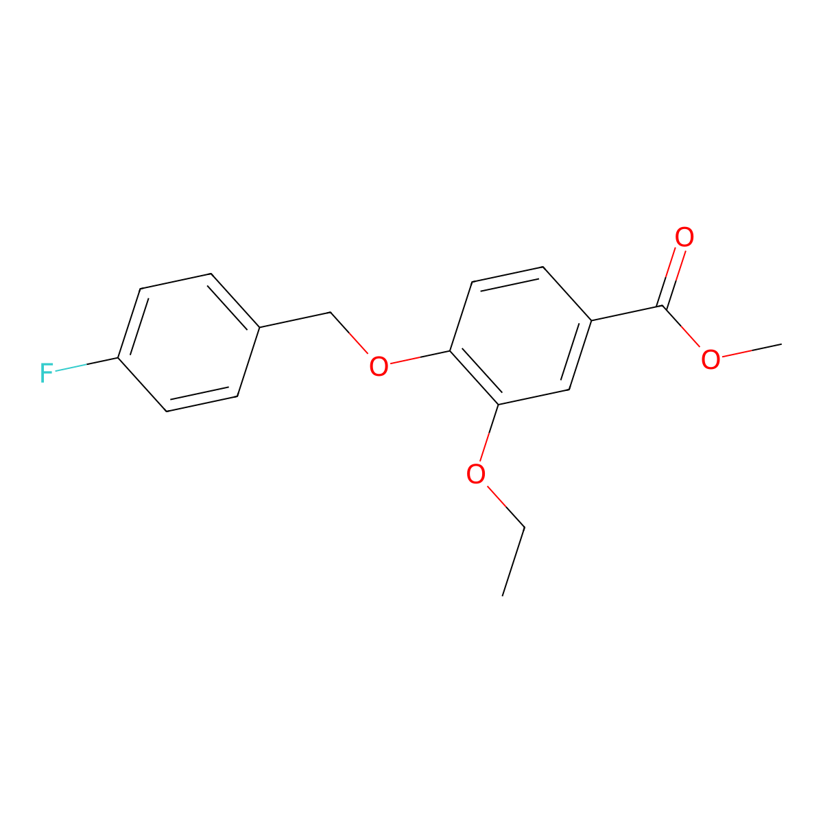 Methyl 3-ethoxy-4-[(4-fluorobenzyl)oxy]benzoate molecular structure, CAS 1706463-18-4