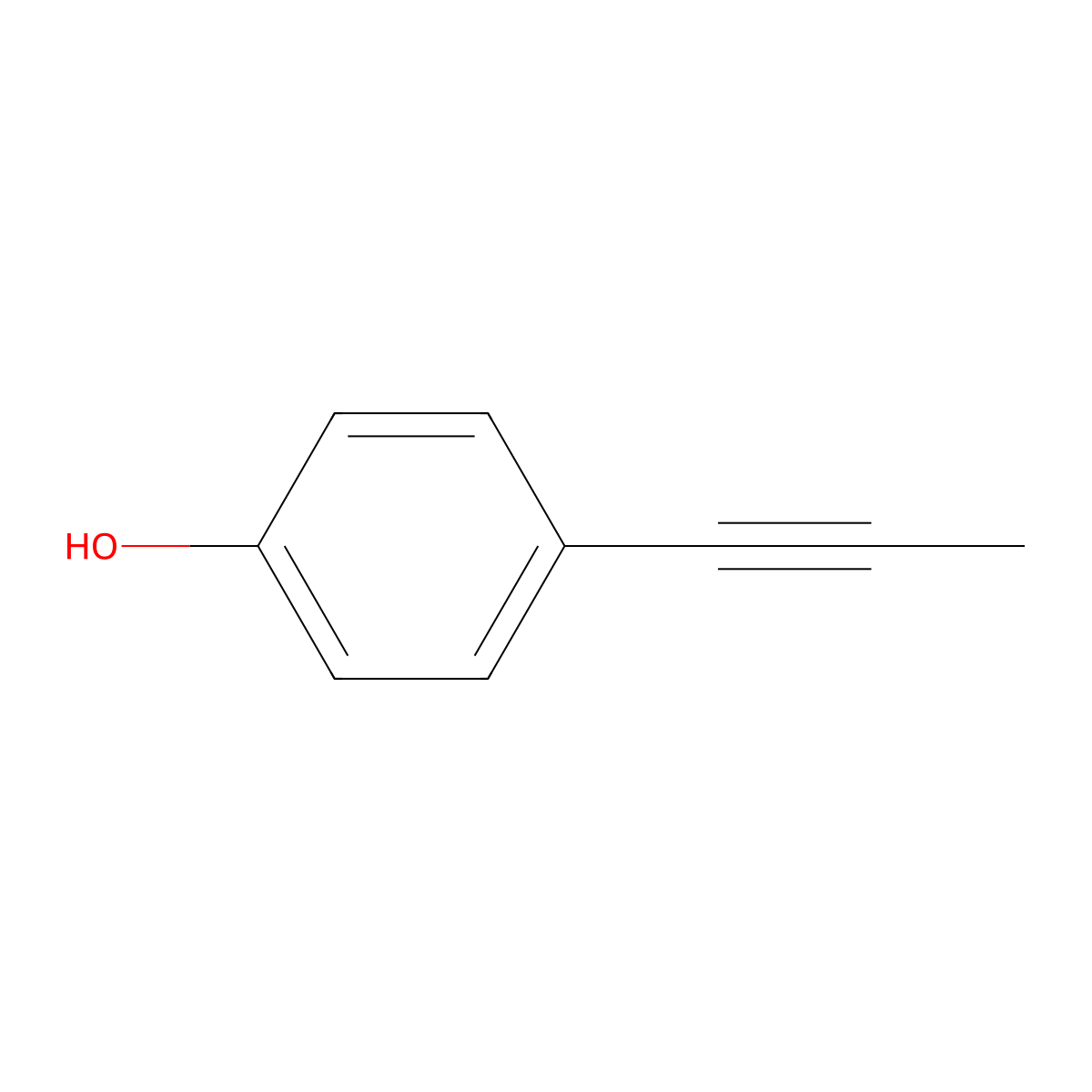 4-(1-Propynyl)phenol molecular structure, CAS 170651-15-7