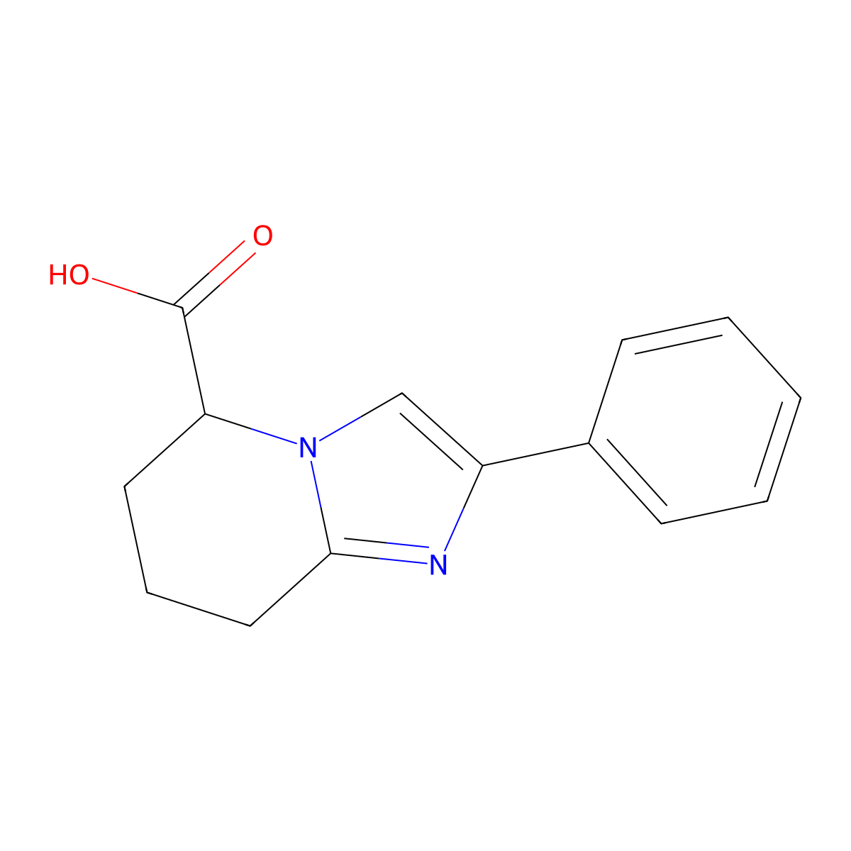 2-Phenyl-5,6,7,8-tetrahydroimidazo[1,2-a]pyridine-5-carboxylic acid molecular structure, CAS 1706532-41-3