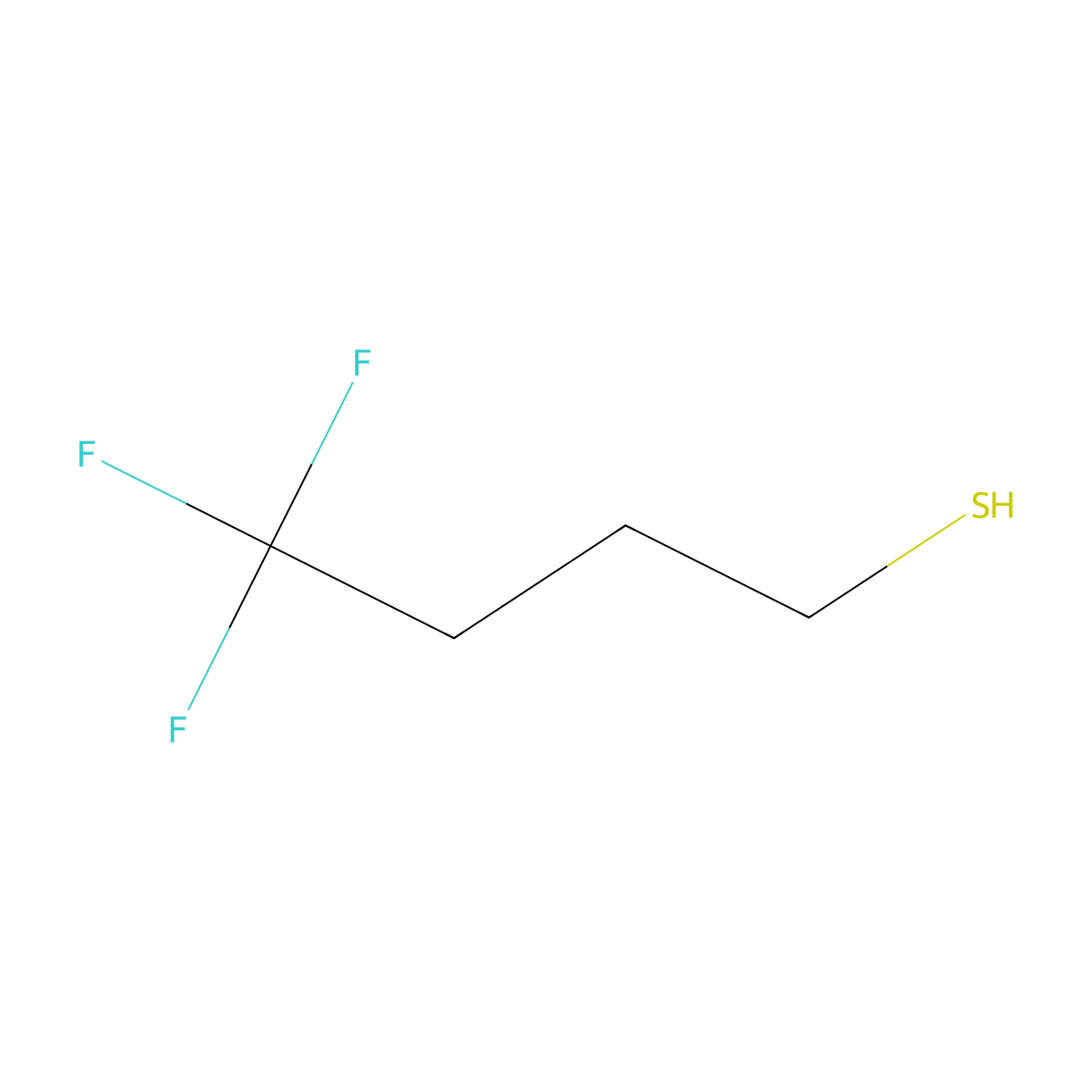 4,4,4-Trifluorobutane-1-thiol molecular structure, CAS 170655-60-4
