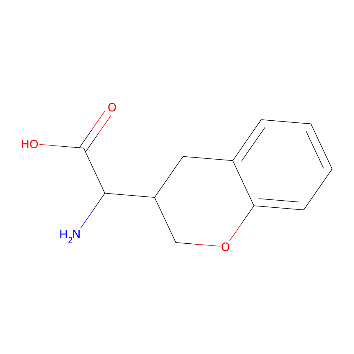 2-Amino-2-(chroman-3-yl)acetic acid molecular structure, CAS 1706575-50-9