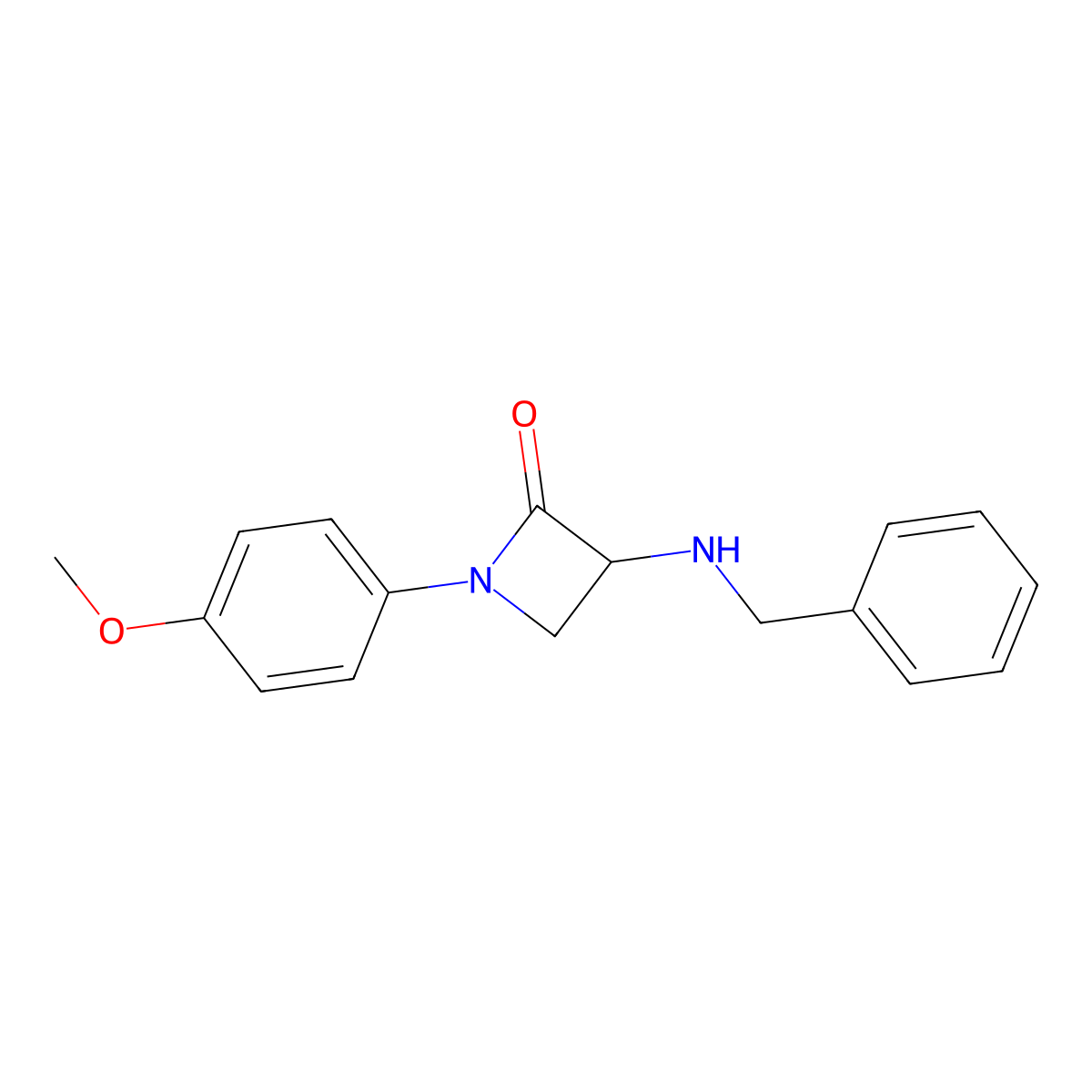 3-(Benzylamino)-1-(4-methoxyphenyl)azetidin-2-one molecular structure, CAS 1706575-51-0