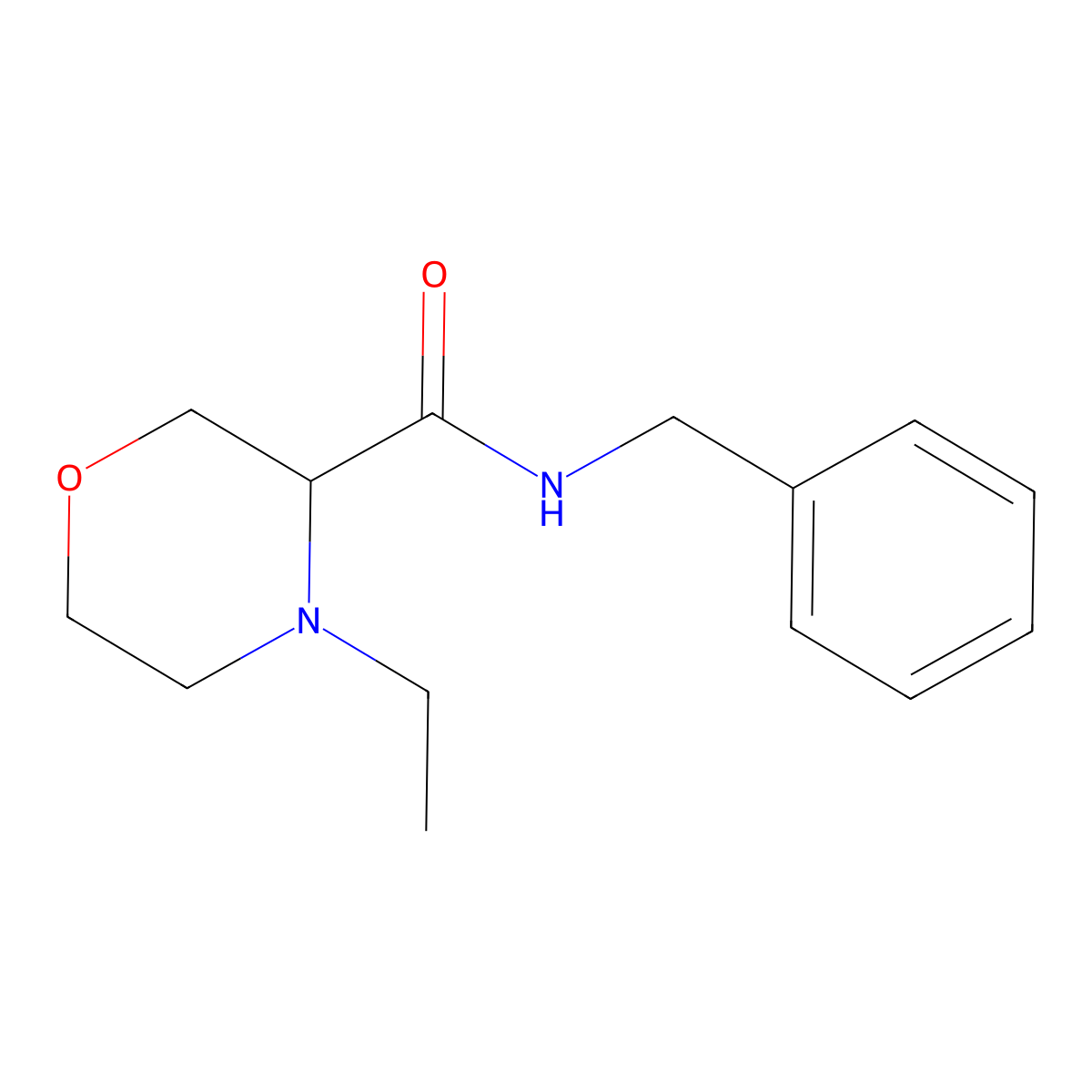 N-Benzyl-4-ethylmorpholine-3-carboxamide molecular structure, CAS 1706575-52-1