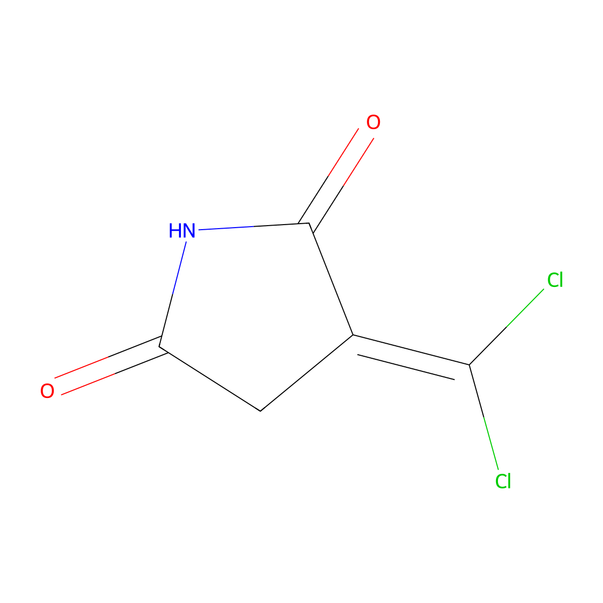 3-(Dichloromethylene)-2,5-pyrrolidinedione molecular structure, CAS 170660-62-5