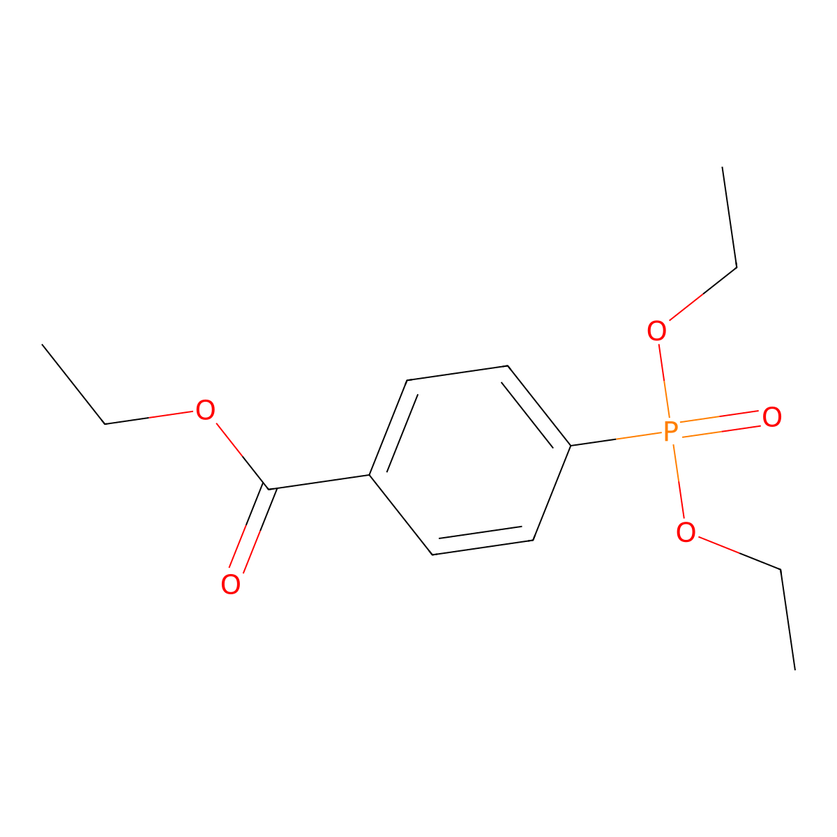 Ethyl 4-(diethoxyphosphoryl)benzoate molecular structure, CAS 17067-92-4