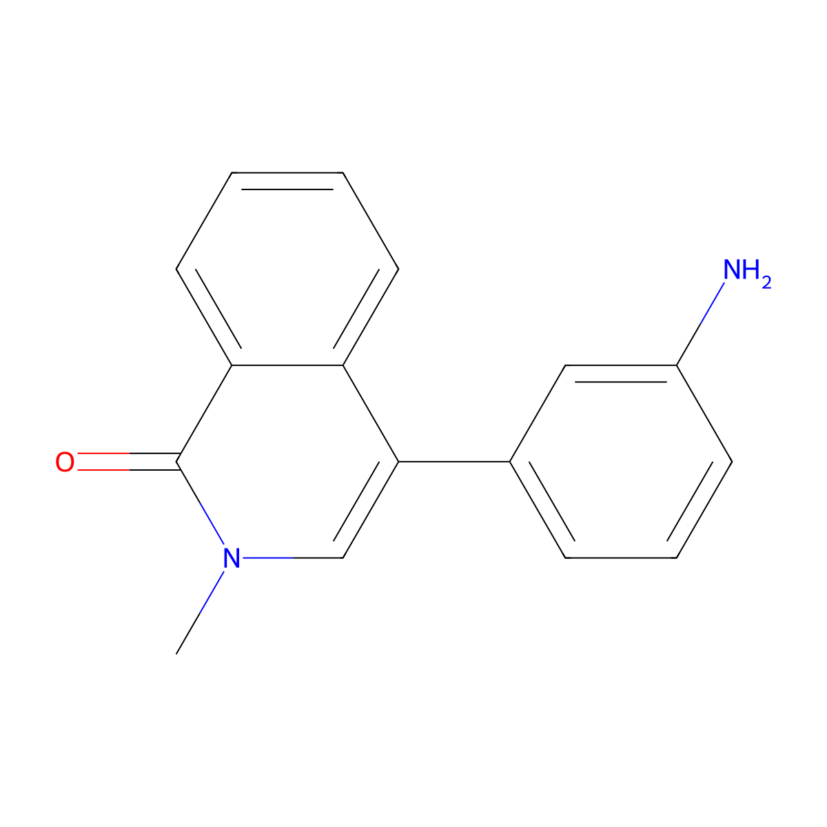 4-(3-Aminophenyl)-2-methylisoquinolin-1-one molecular structure, CAS 1706736-98-2