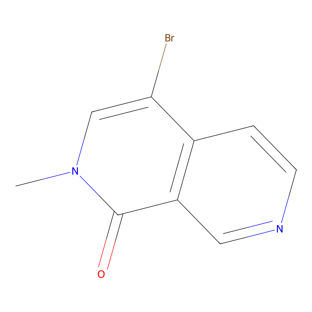 4-Bromo-2-methyl-1,2-dihydro-2,7-naphthyridin-1-one molecular structure, CAS 1706749-51-0