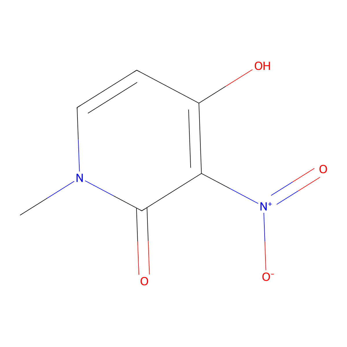 4-Hydroxy-1-methyl-3-nitropyridin-2(1H)-one molecular structure, CAS 1706751-71-4