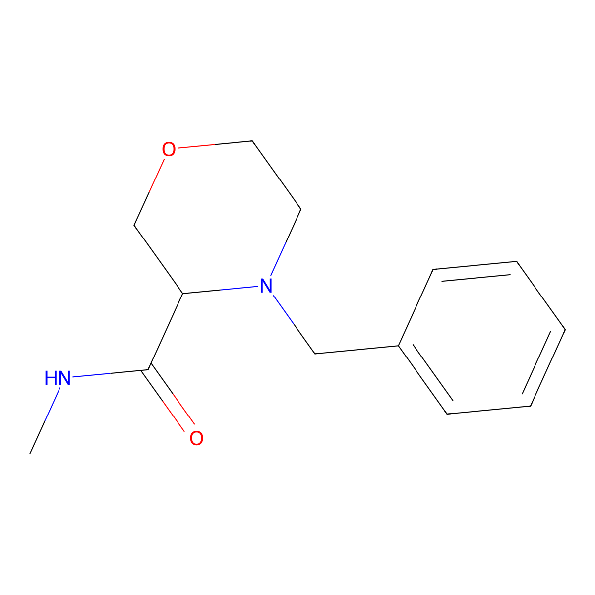 4-Benzyl-N-methylmorpholine-3-carboxamide molecular structure, CAS 1706821-62-6