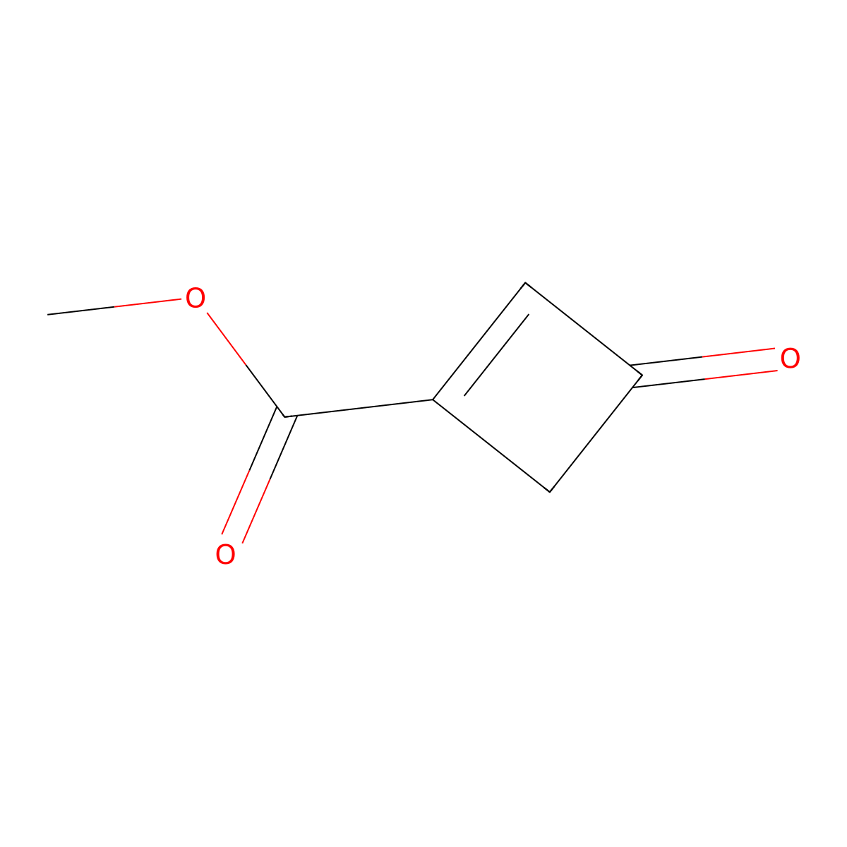 Methyl 3-oxocyclobut-1-ene-1-carboxylate molecular structure, CAS 1706841-26-0
