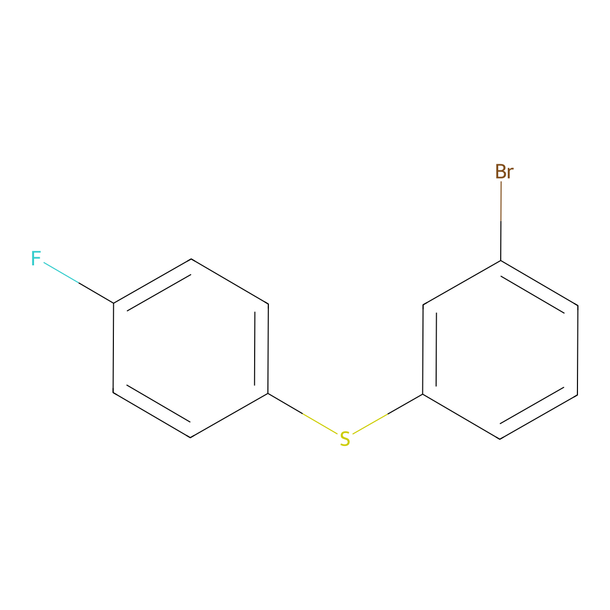 1-[(3-Bromophenyl)sulfanyl]-4-fluorobenzene molecular structure, CAS 170690-99-0