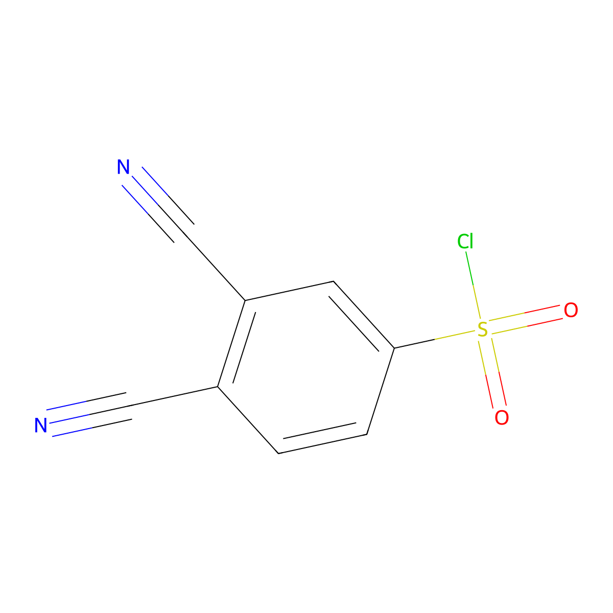 4-(Chlorosulfonyl)phthalonitrile molecular structure, CAS 170697-25-3