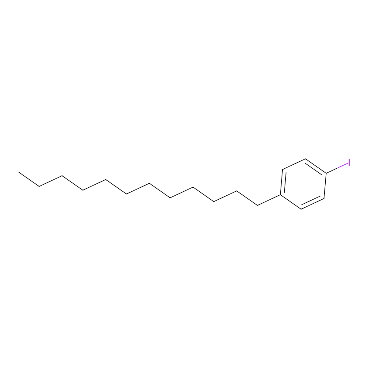 1-Dodecyl-4-iodobenzene molecular structure, CAS 170698-90-5