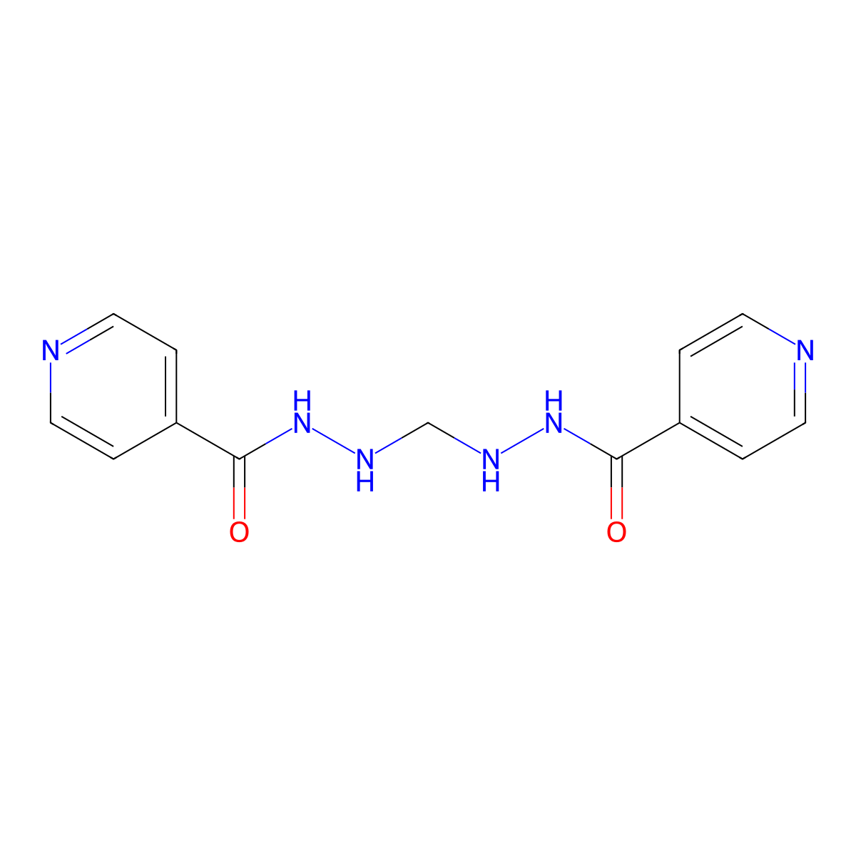 Metazide molecular structure, CAS 1707-15-9
