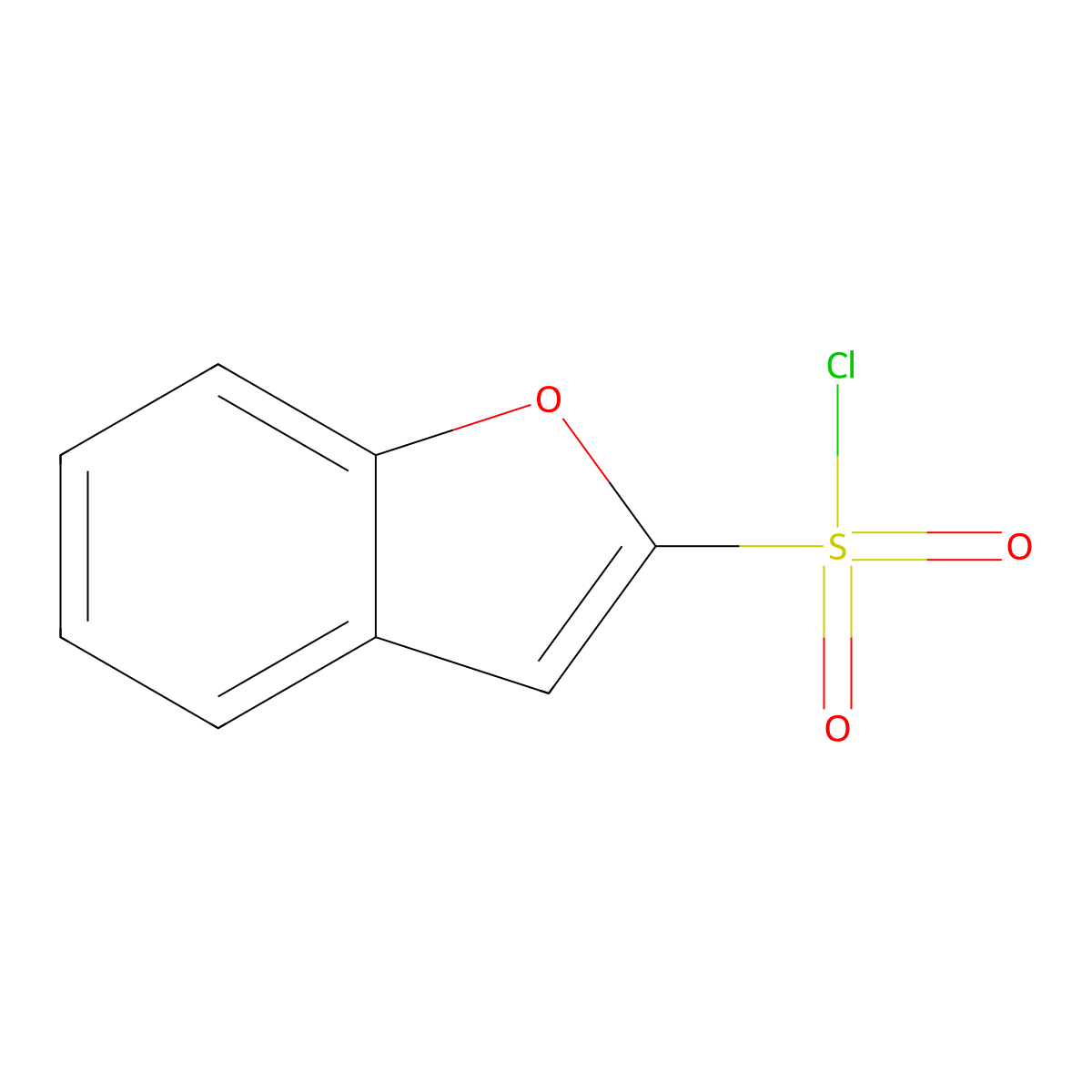 1-Benzofuran-2-sulfonyl chloride molecular structure, CAS 17070-58-5