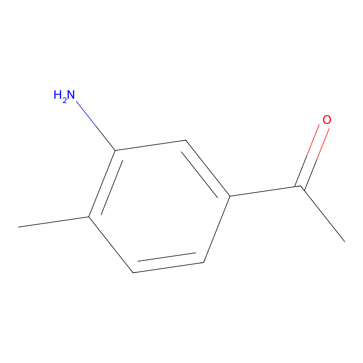 1-(3-Amino-4-Methylphenyl)Ethanone molecular structure, CAS 17071-24-8