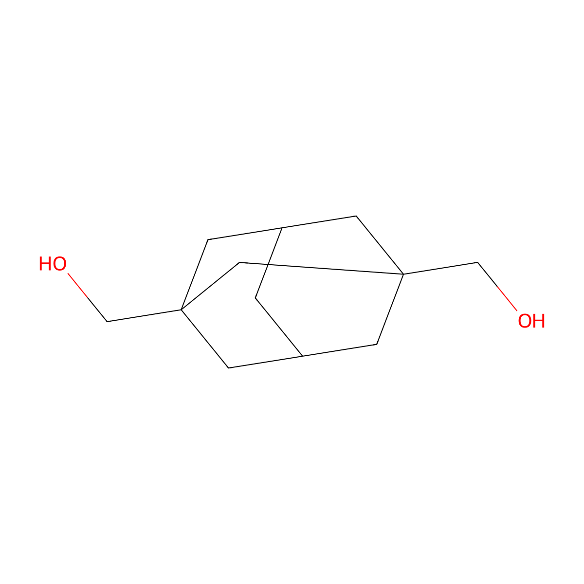 1,3-Adamantanedimethanol molecular structure, CAS 17071-62-4