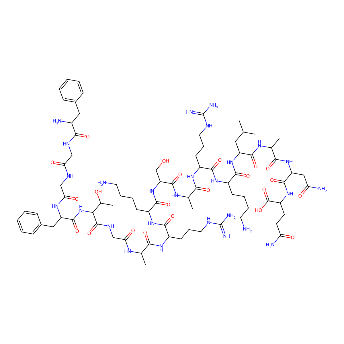 Nociceptin molecular structure, CAS 170713-75-4