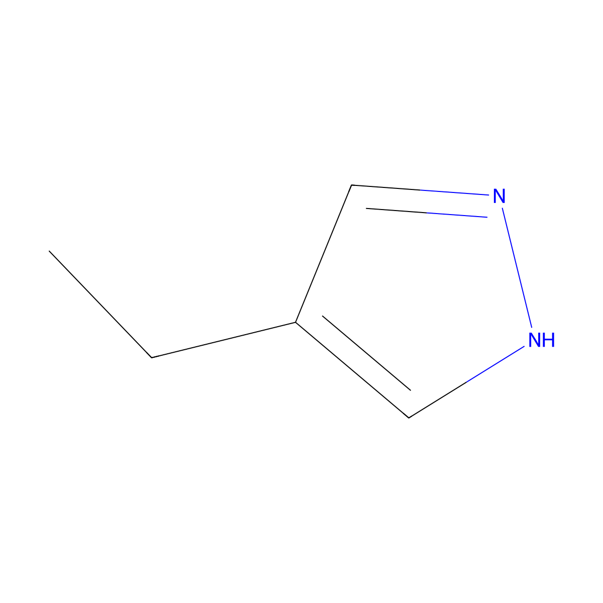 4-Ethyl-1H-pyrazole molecular structure, CAS 17072-38-7