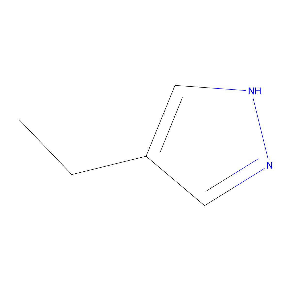 4-Ethyl-1H-pyrazole molecular structure, CAS 17072-38-7