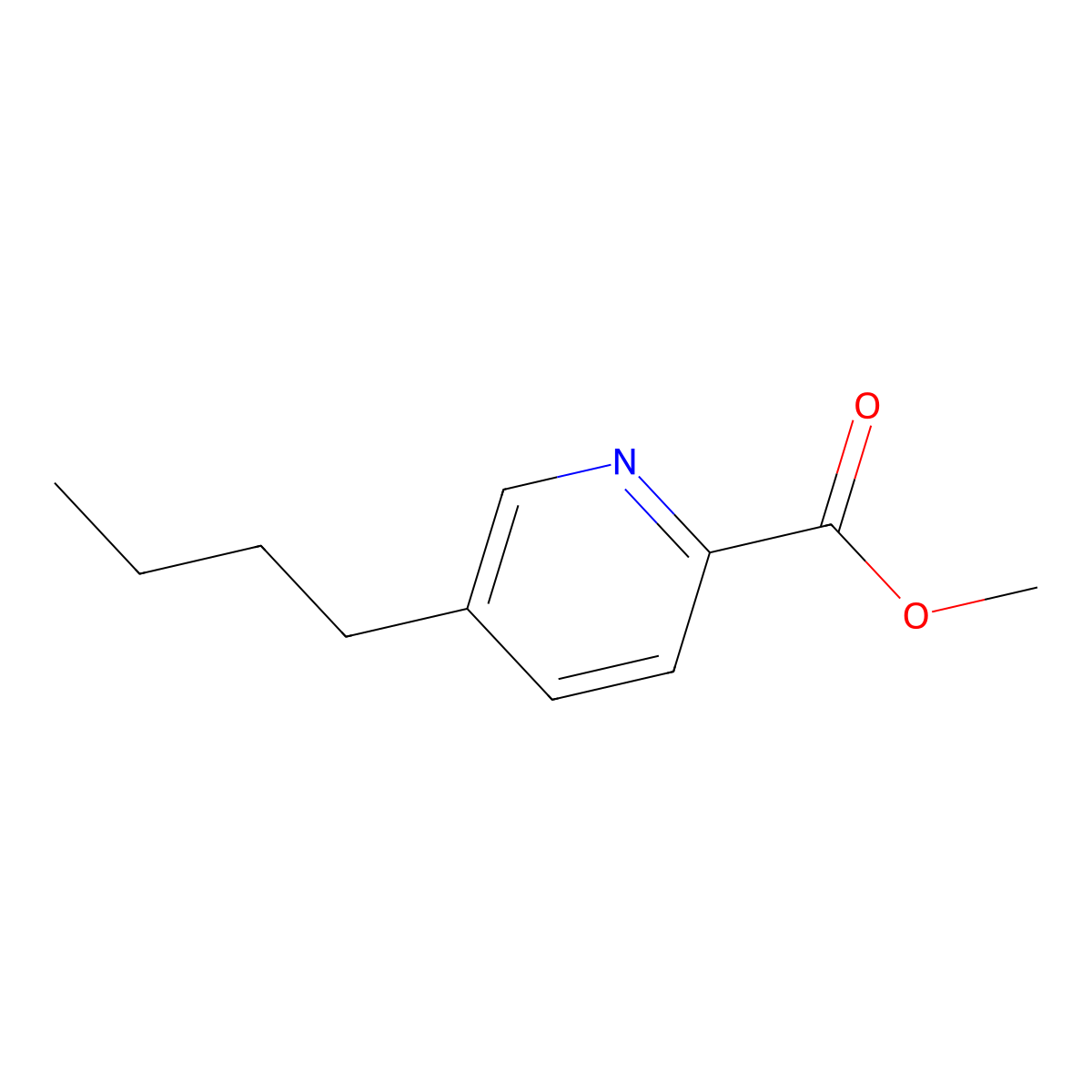 Fusaric acid methyl ester molecular structure, CAS 17072-92-3
