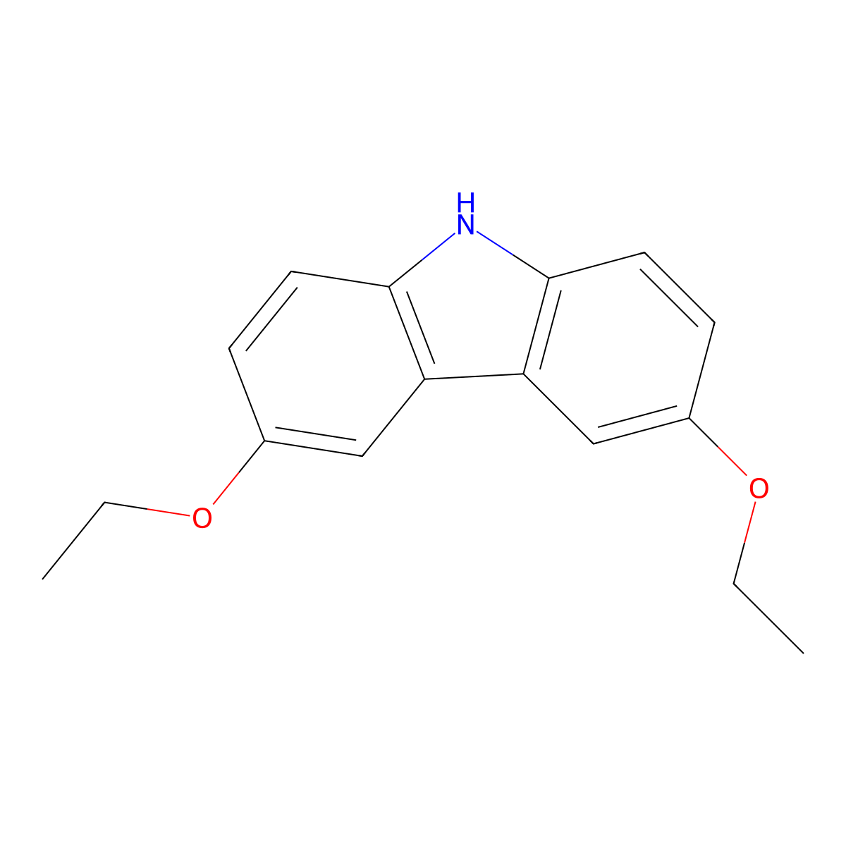 3,6-Diethoxy-9H-carbazole molecular structure, CAS 1707264-12-7