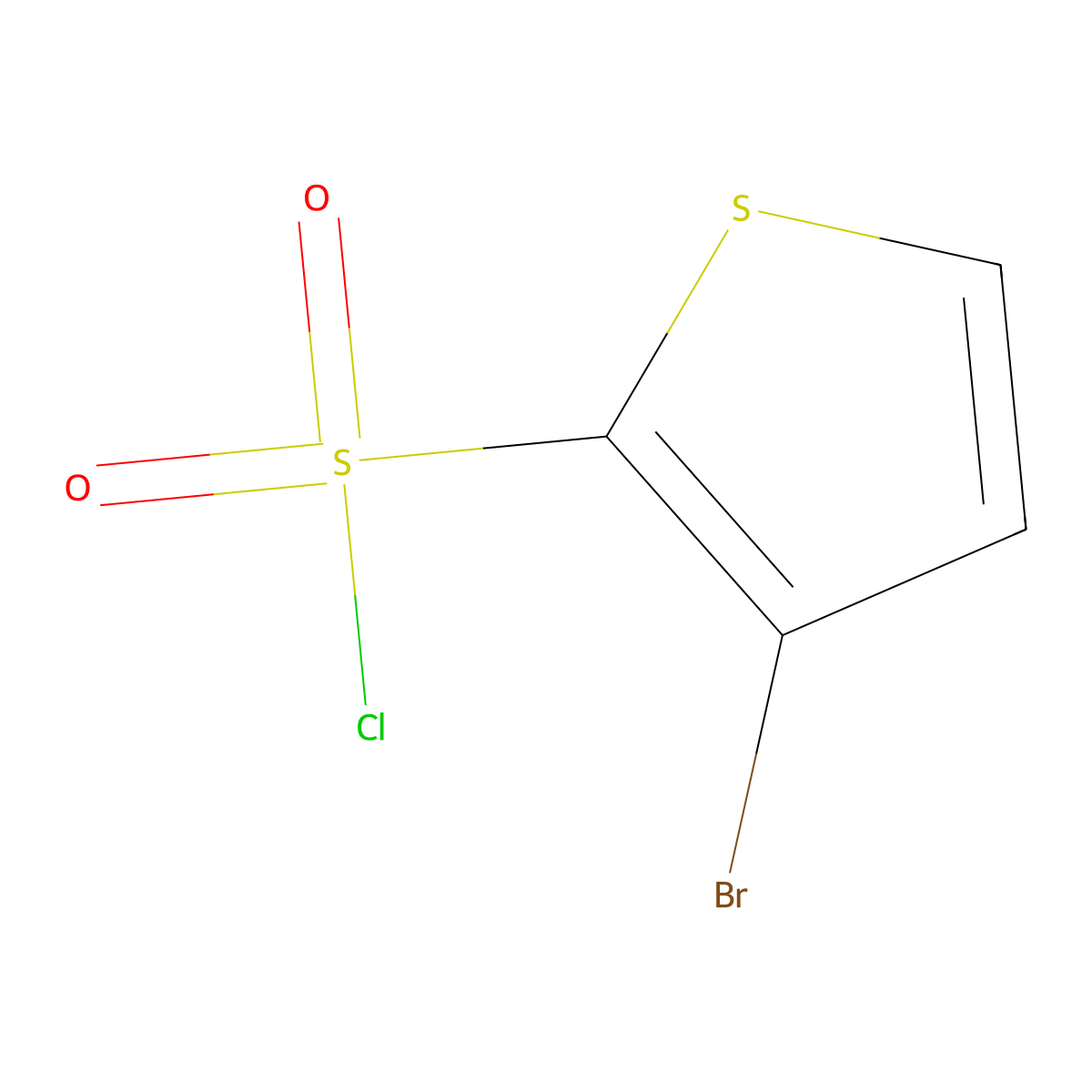 3-Bromothiophene-2-sulfonyl chloride molecular structure, CAS 170727-02-3