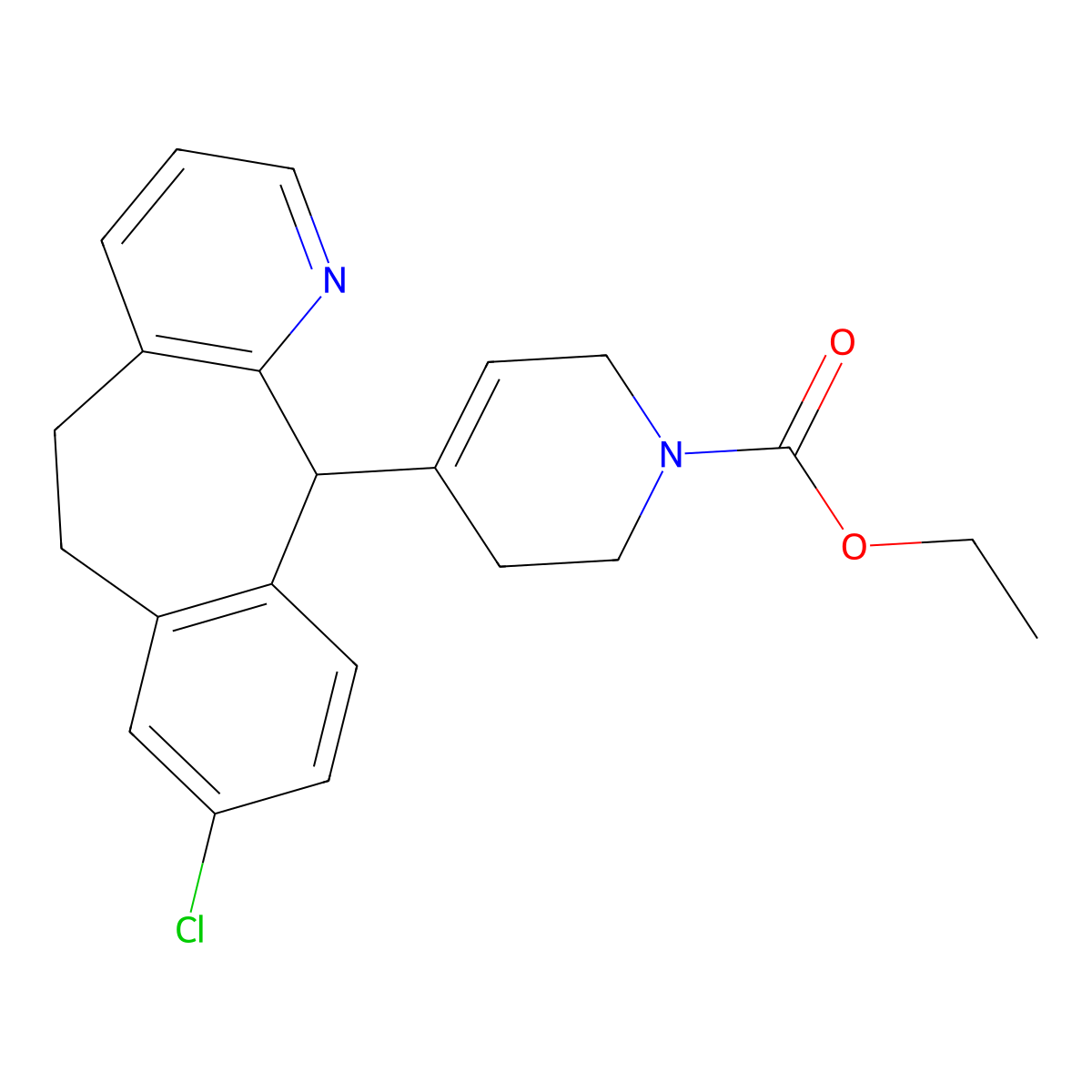 Isoloratadine molecular structure, CAS 170727-59-0