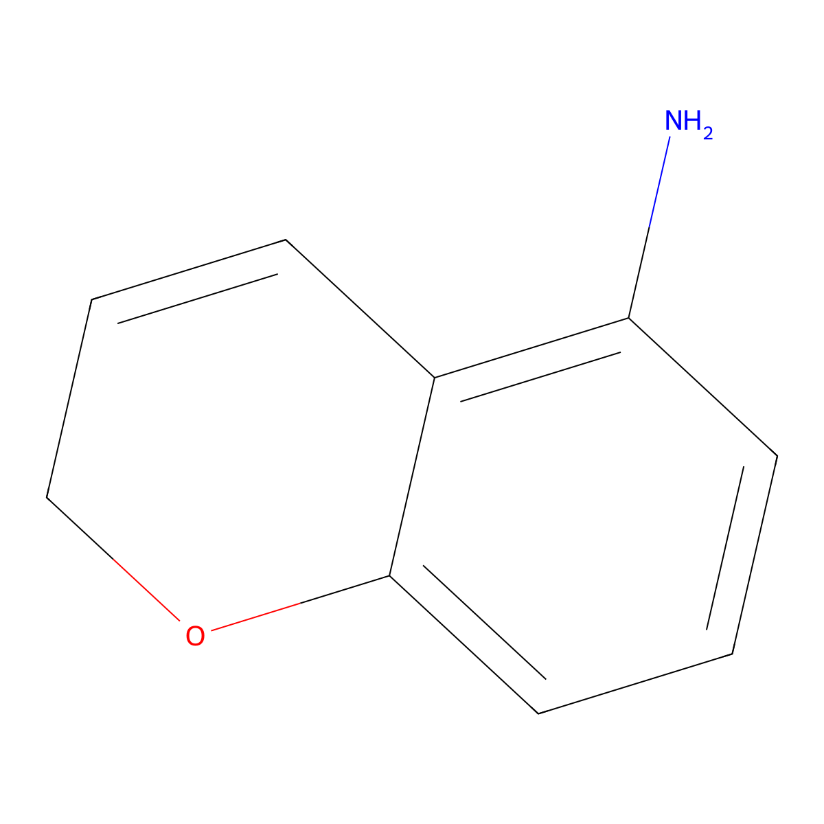 2H-1-Benzopyran-5-amine molecular structure, CAS 170729-16-5