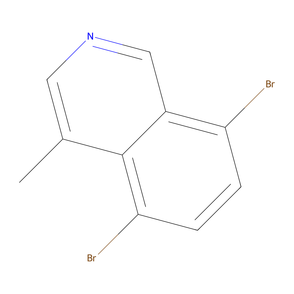 5,8-Dibromo-4-methylisoquinoline molecular structure, CAS 1707358-84-6