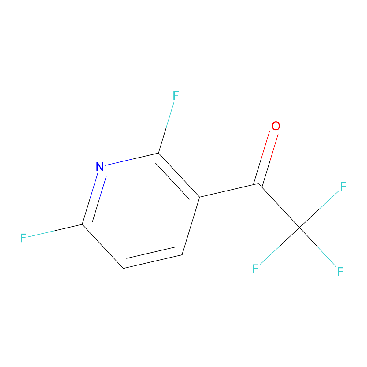 2,6-Difluoro-3-trifluoroacetylpyridine molecular structure, CAS 1707361-89-4