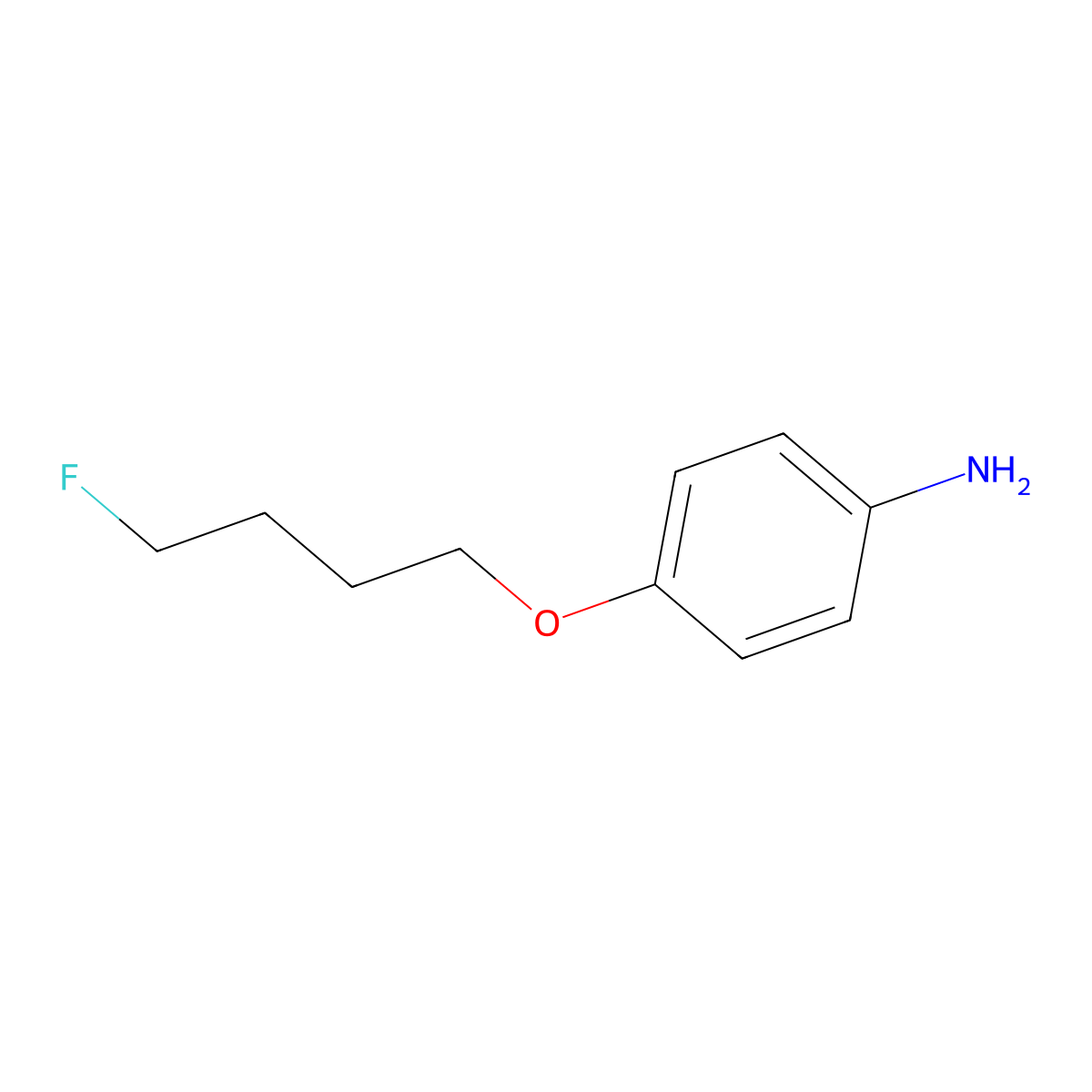 4-(4-Fluorobutoxy)benzenamine molecular structure, CAS 1707369-61-6