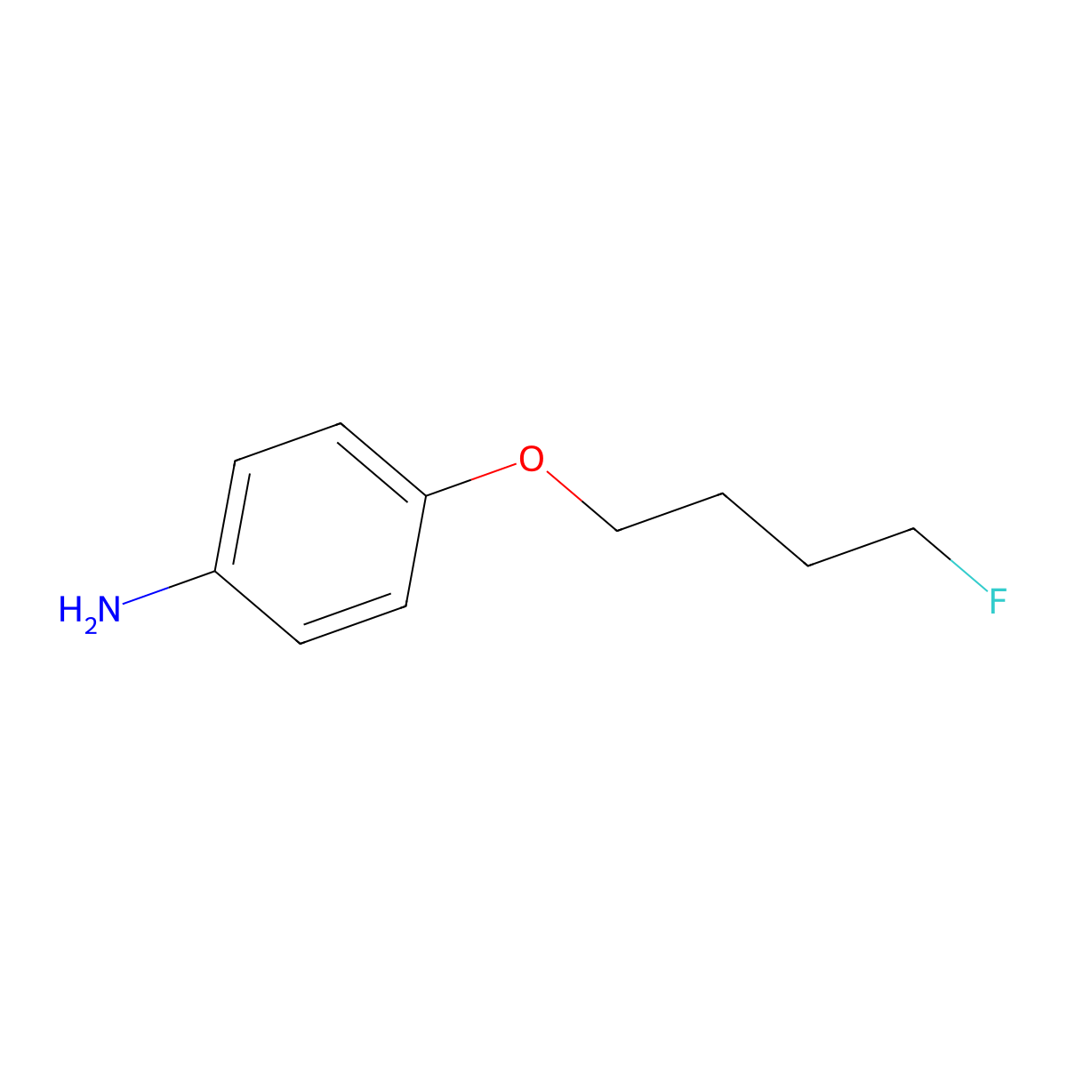 4-(4-Fluorobutoxy)benzenamine molecular structure, CAS 1707369-61-6