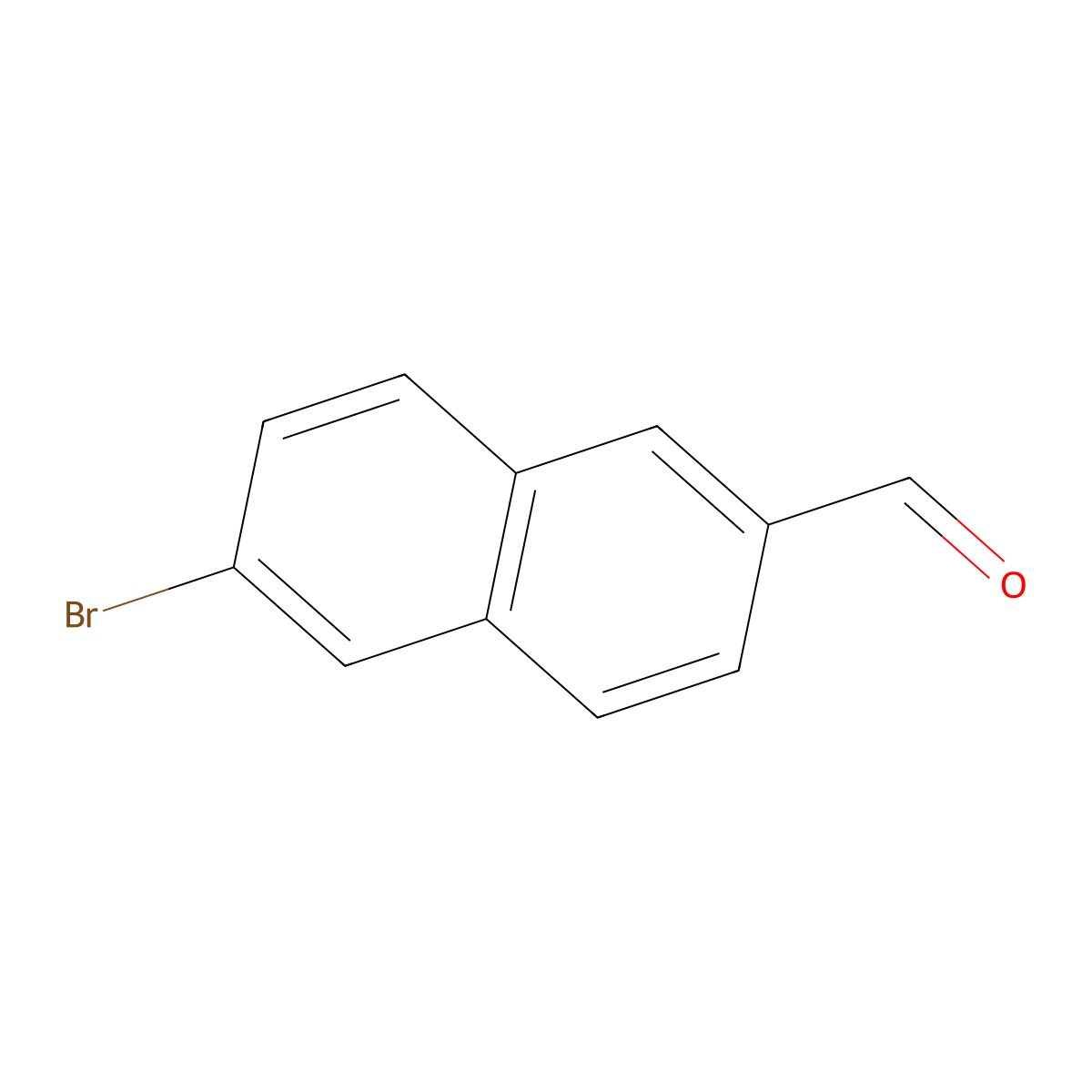 6-Bromonaphthalene-2-carbaldehyde molecular structure, CAS 170737-46-9