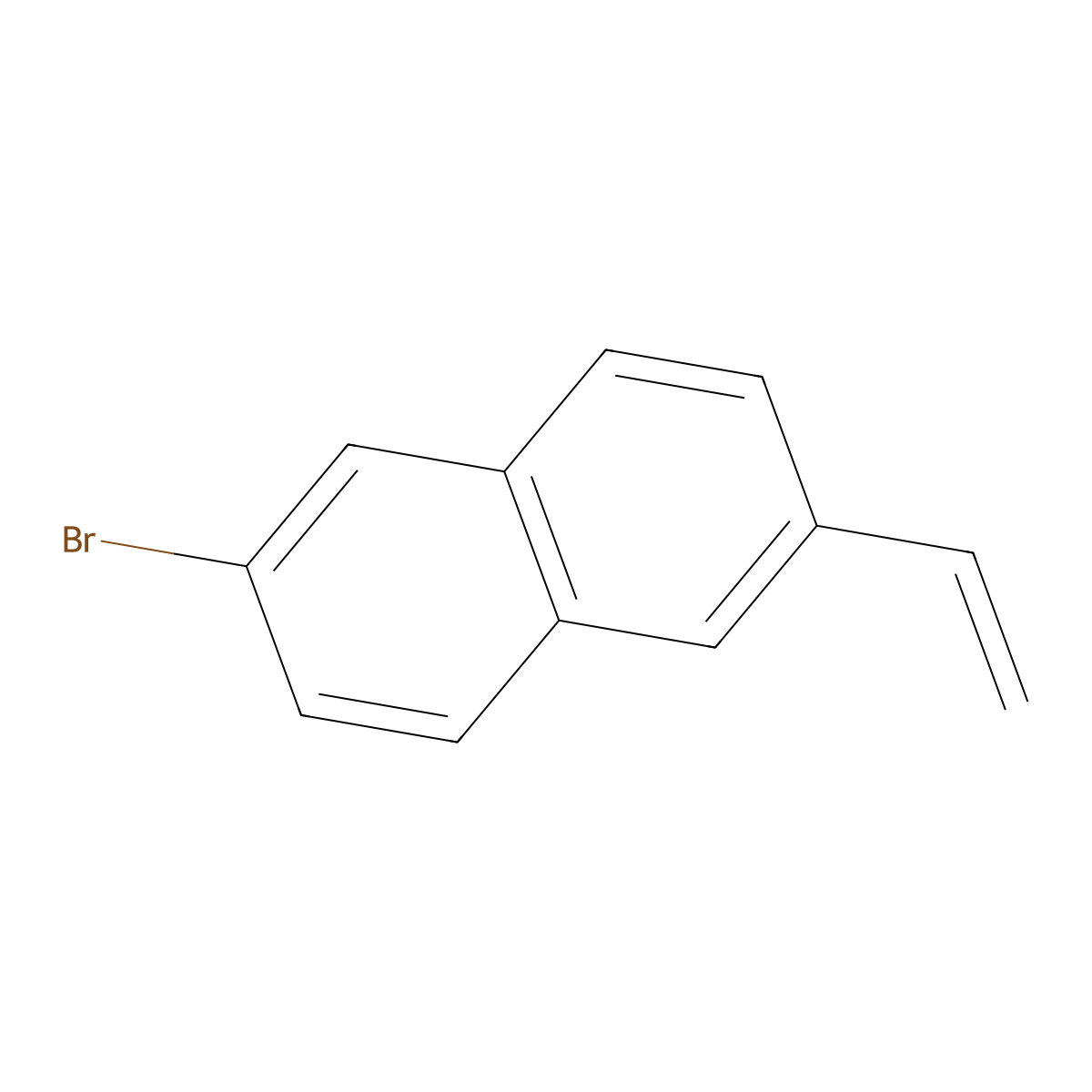 2-Bromo-6-ethenylnaphthalene molecular structure, CAS 170737-47-0