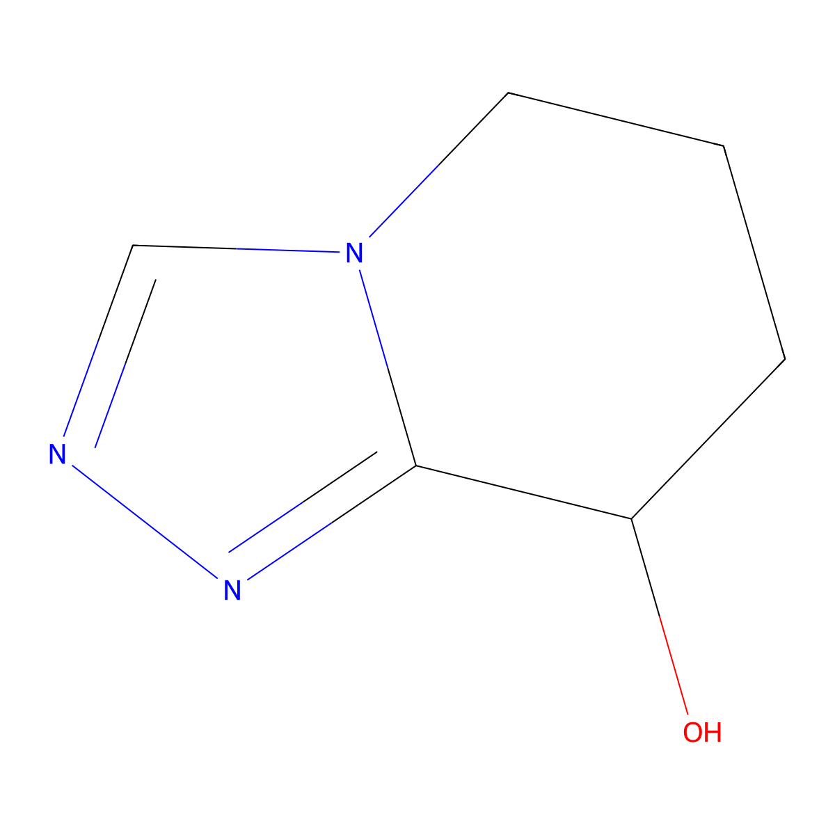 5H,6H,7H,8H-[1,2,4]triazolo[4,3-a]pyridin-8-ol molecular structure, CAS 1707370-08-8