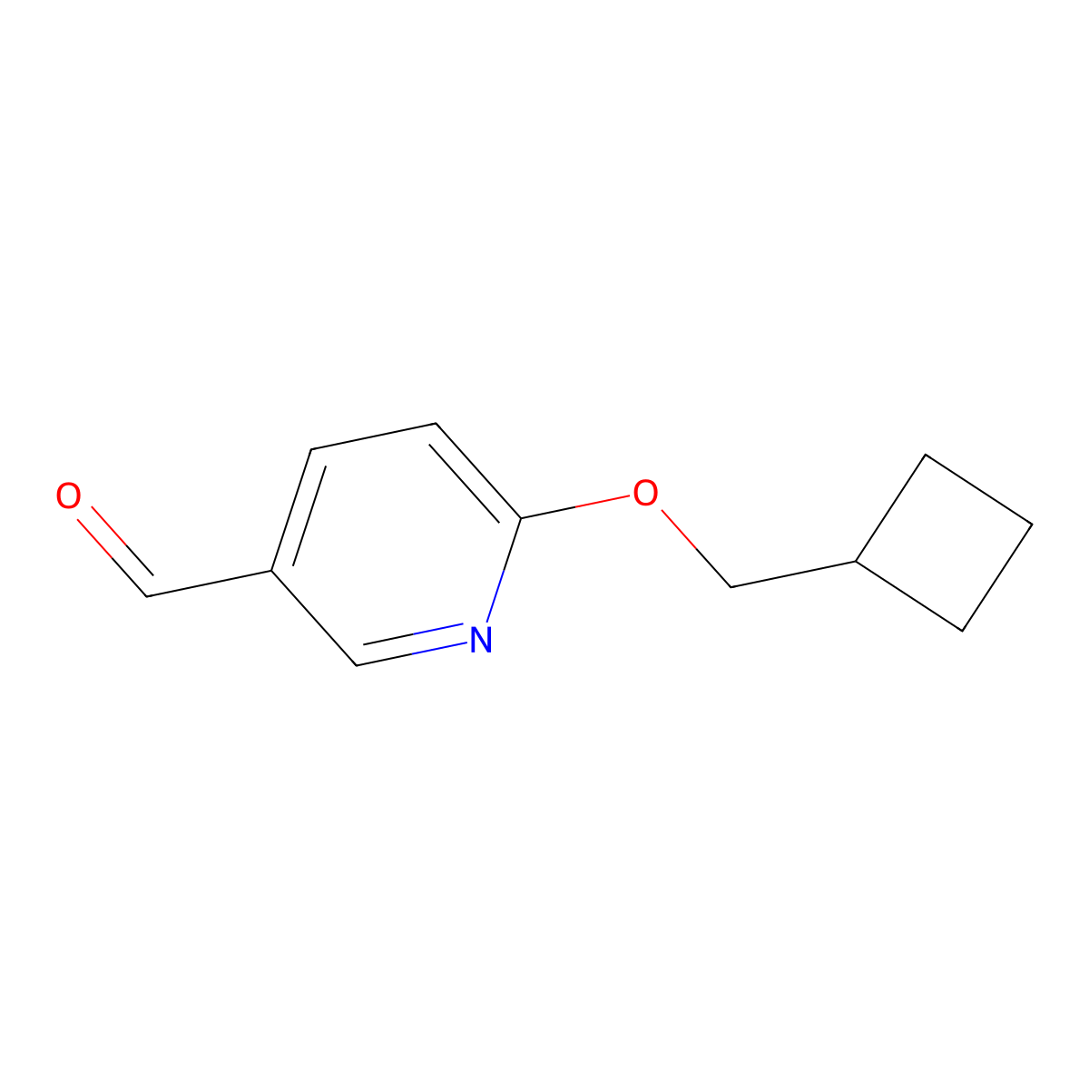 6-(Cyclobutylmethoxy)nicotinaldehyde molecular structure, CAS 1707372-21-1