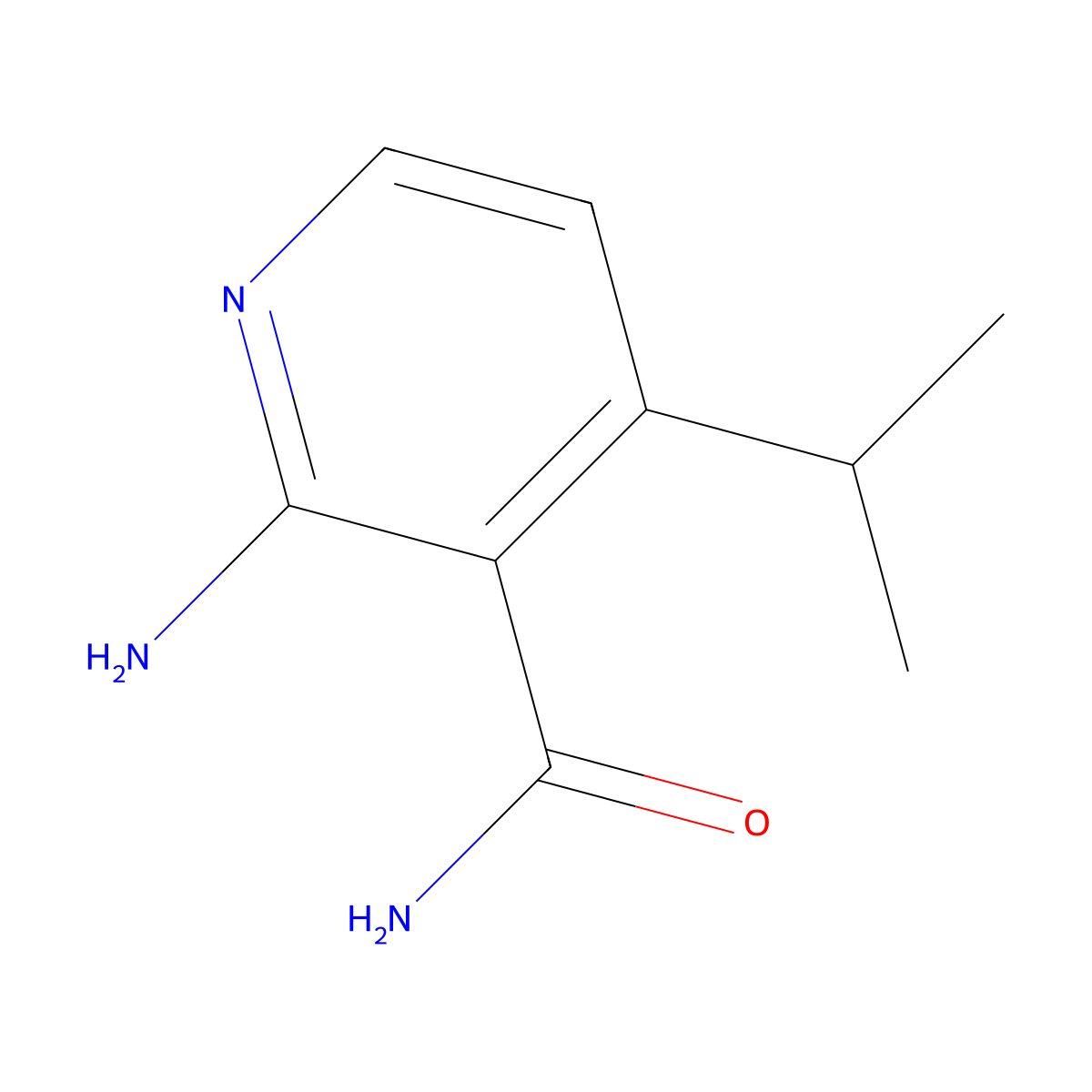 2-Amino-4-isopropylnicotinamide molecular structure, CAS 1707373-08-7